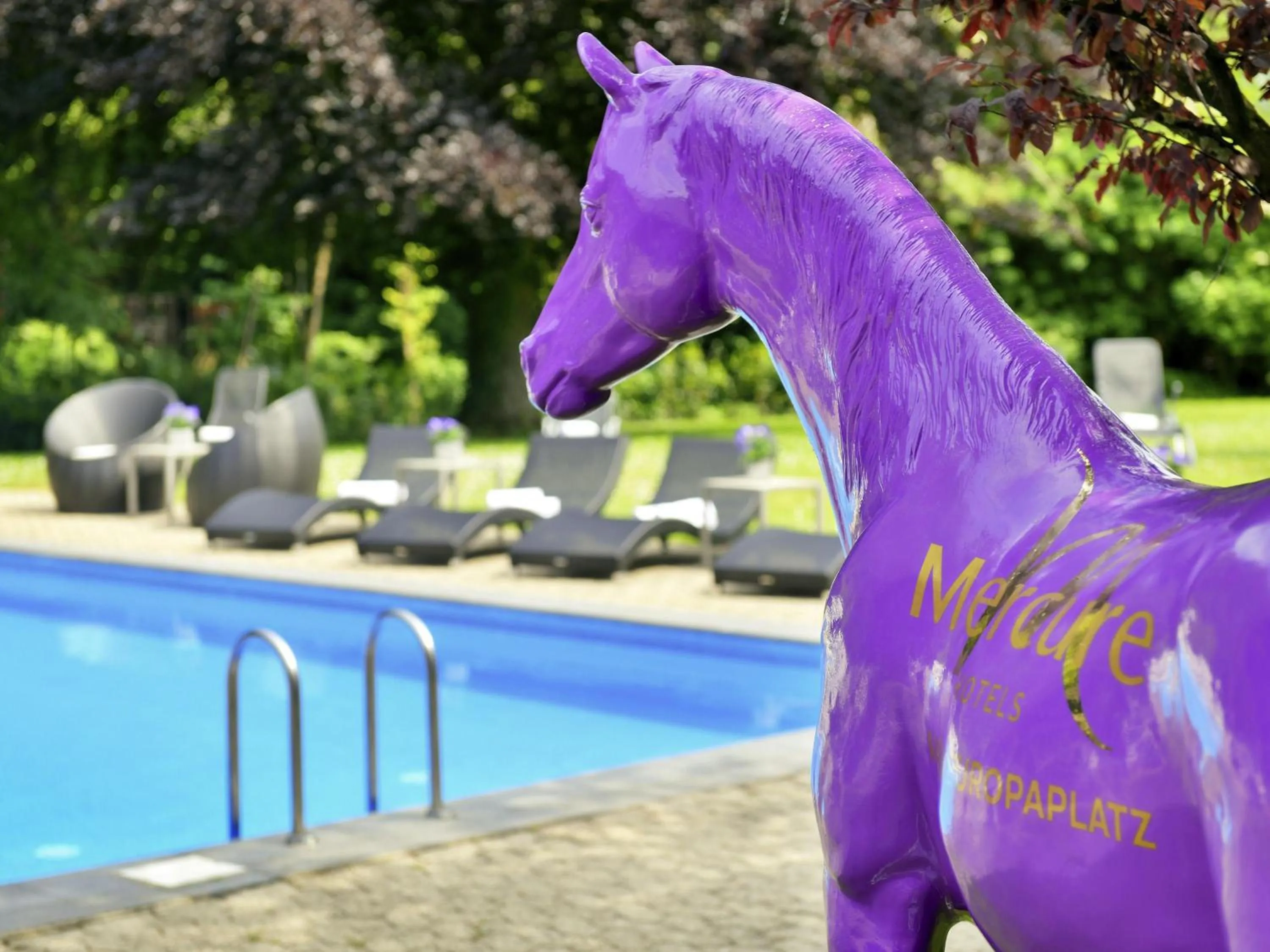 Pool view in Mercure Aachen Europaplatz