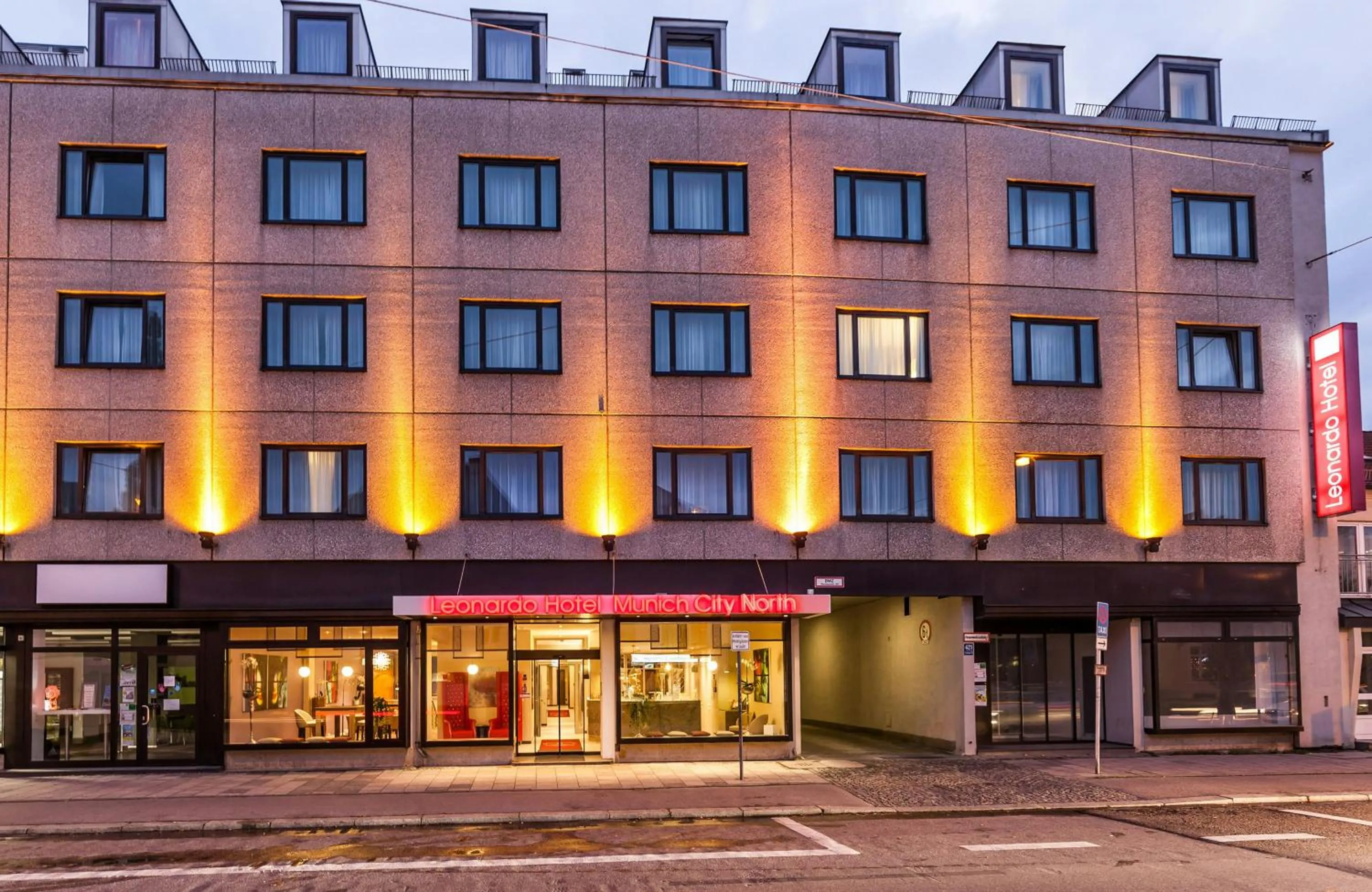 Property building in Leonardo Hotel Munich City North