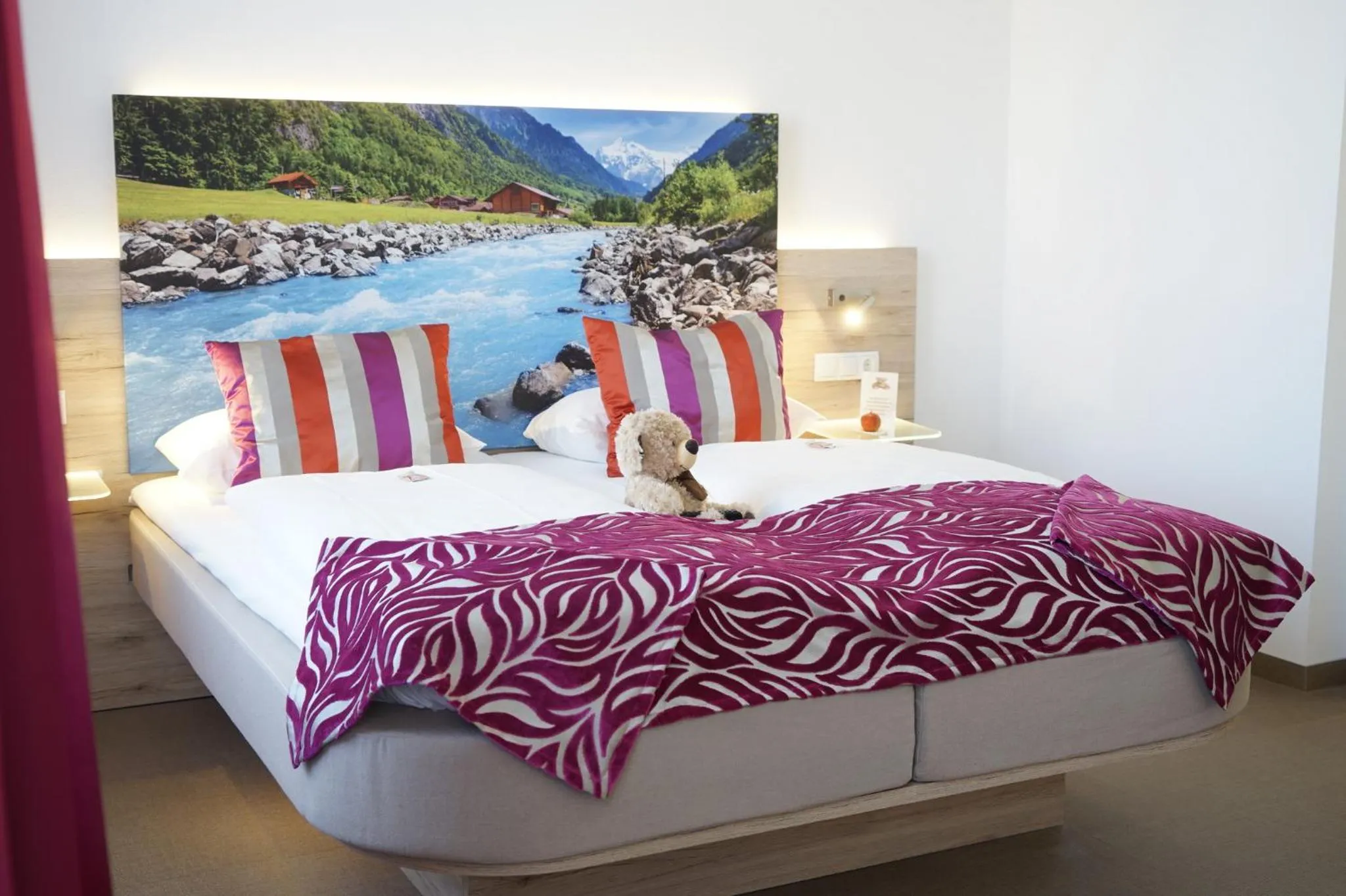 People, Bed in Hotel Edel Weiss