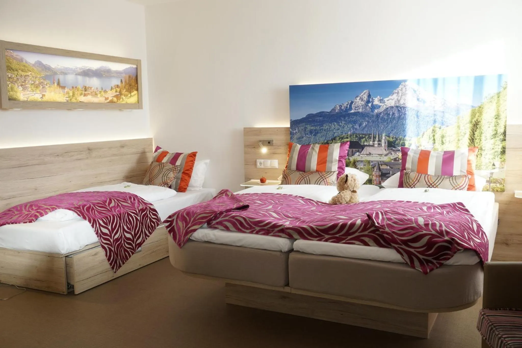 Bed in Hotel Edel Weiss