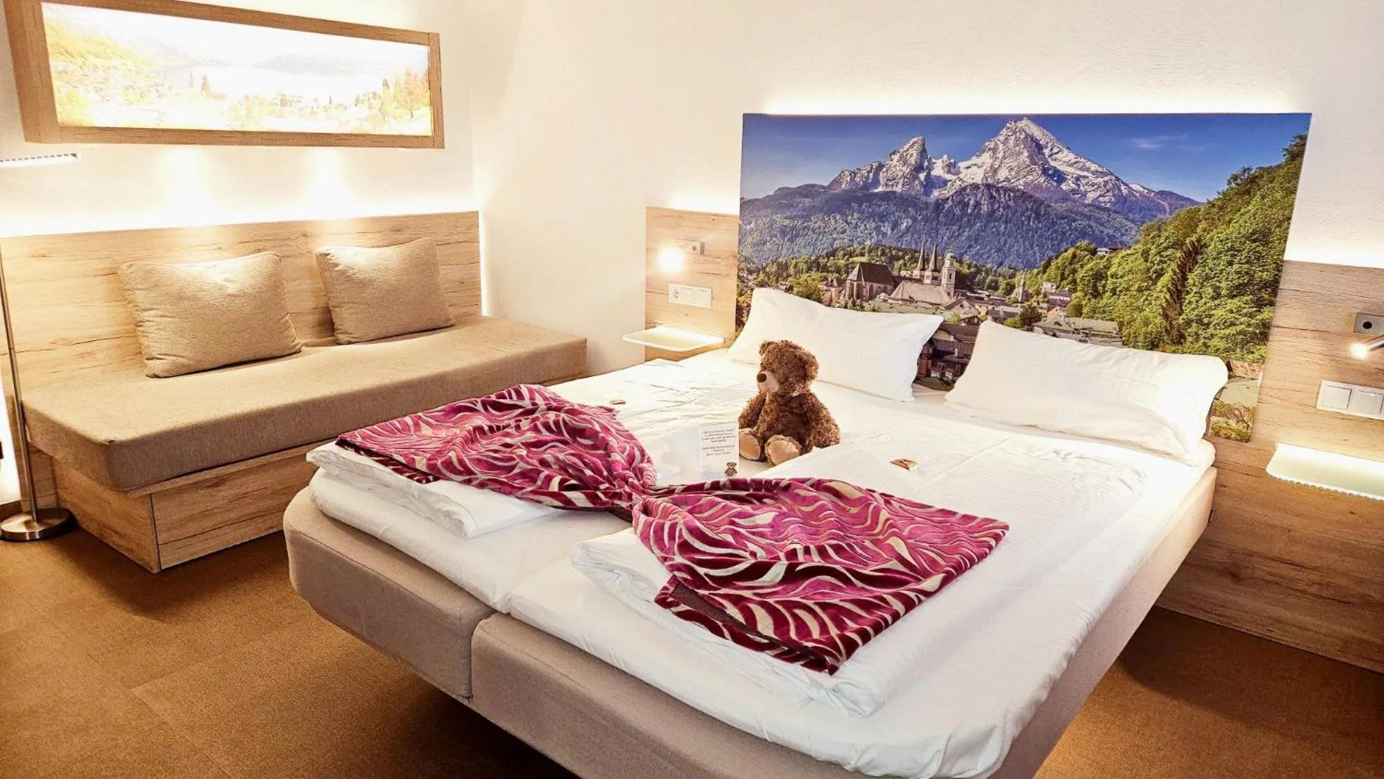 Bed in Hotel Edel Weiss