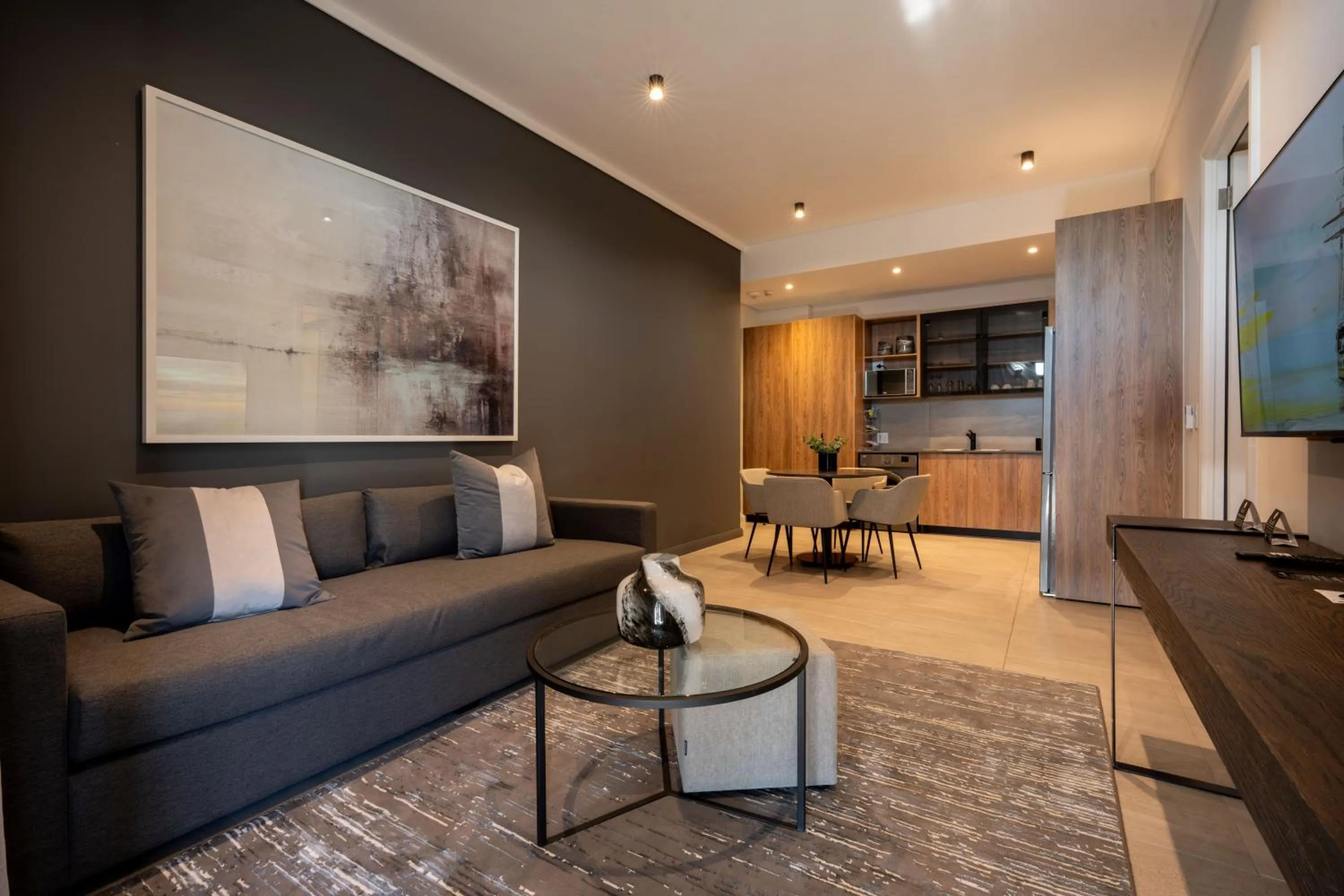 Living room in The Capital Trilogy Menlyn Maine