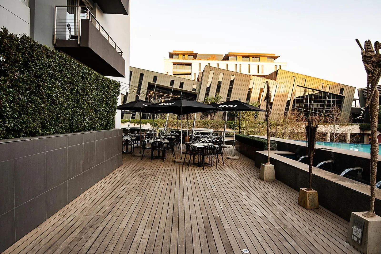 Swimming pool in The Capital Trilogy Menlyn Maine