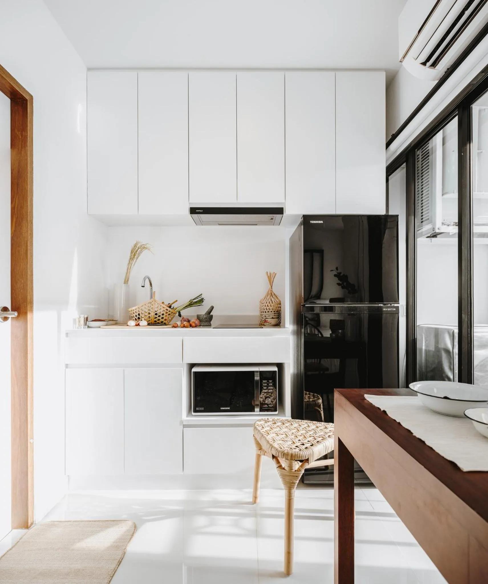 Kitchen or kitchenette in Siamplaengna Residence