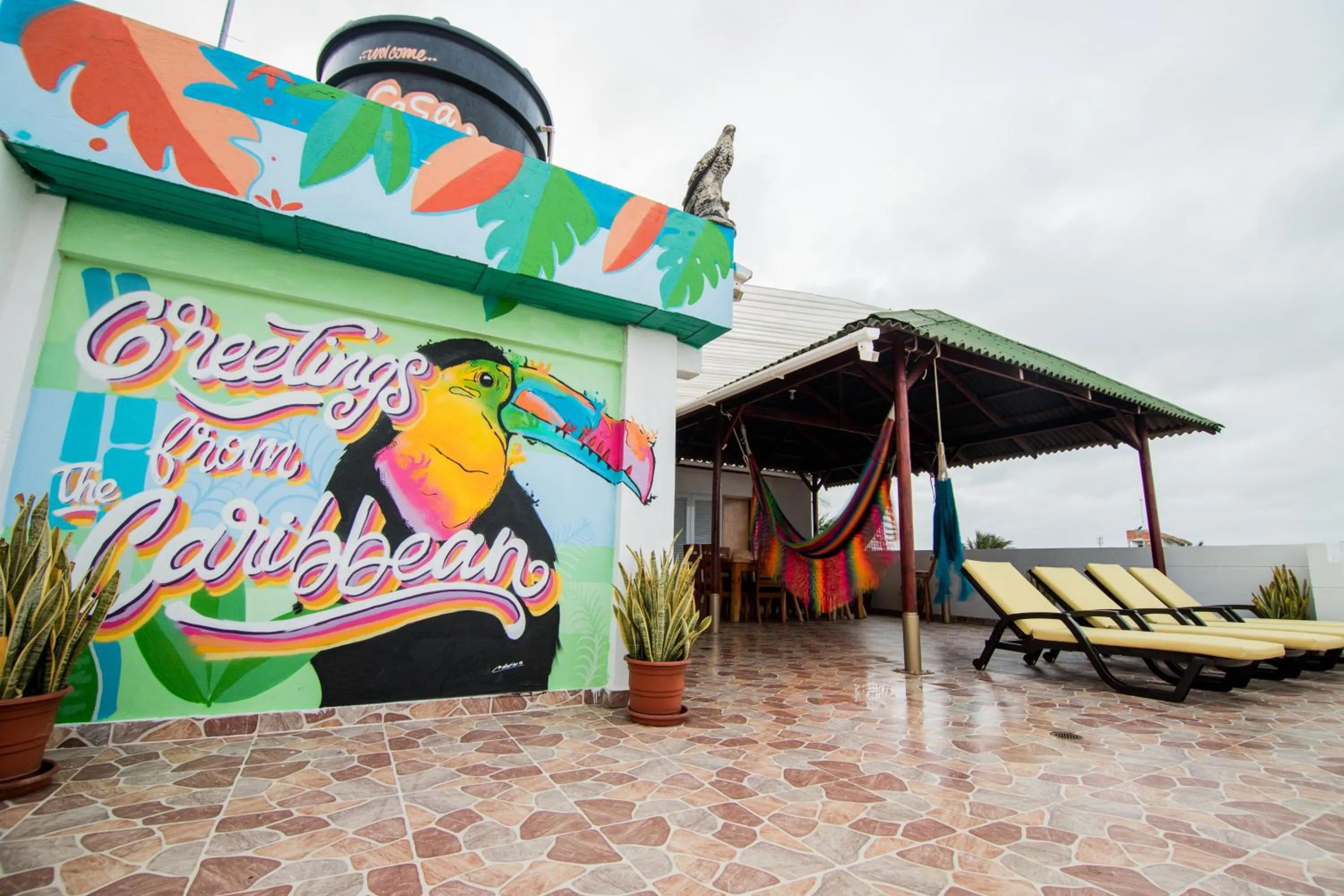 Solarium in Makena La Boquilla Beach Hostel