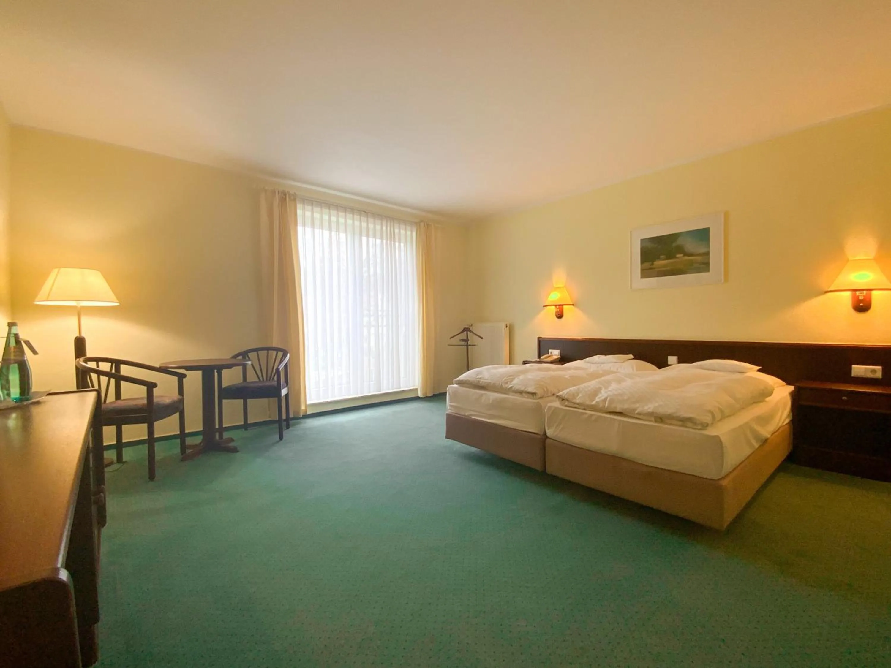 Bed in Heidehotel Lubast