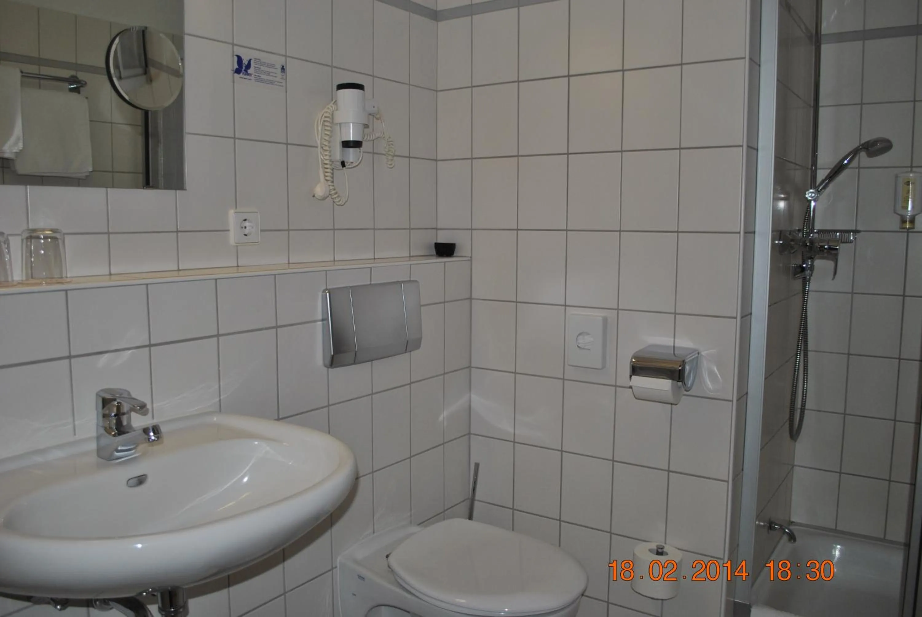 Toilet in Heidehotel Lubast