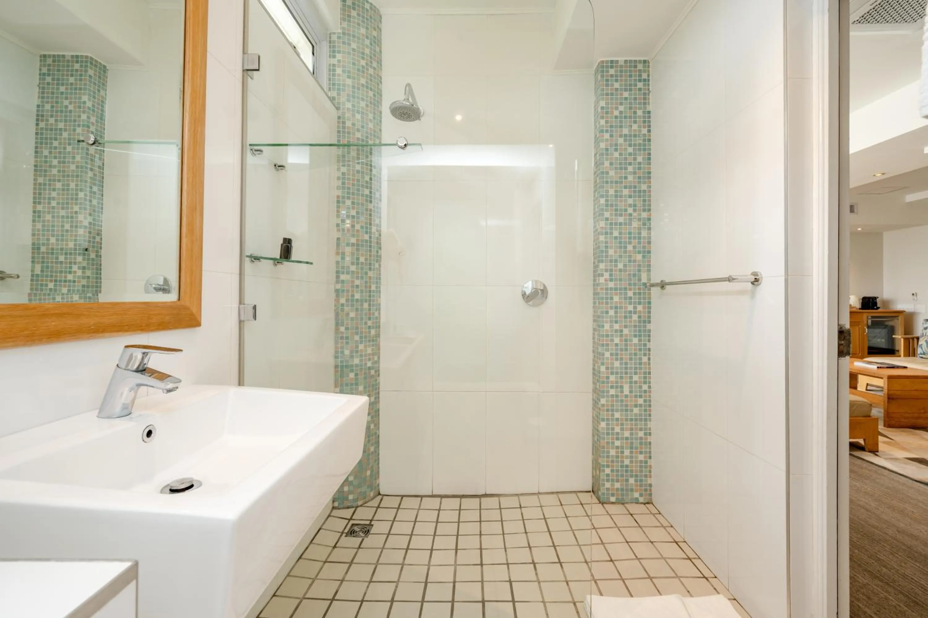 Shower in Adventure Pad at The Bay Hotel