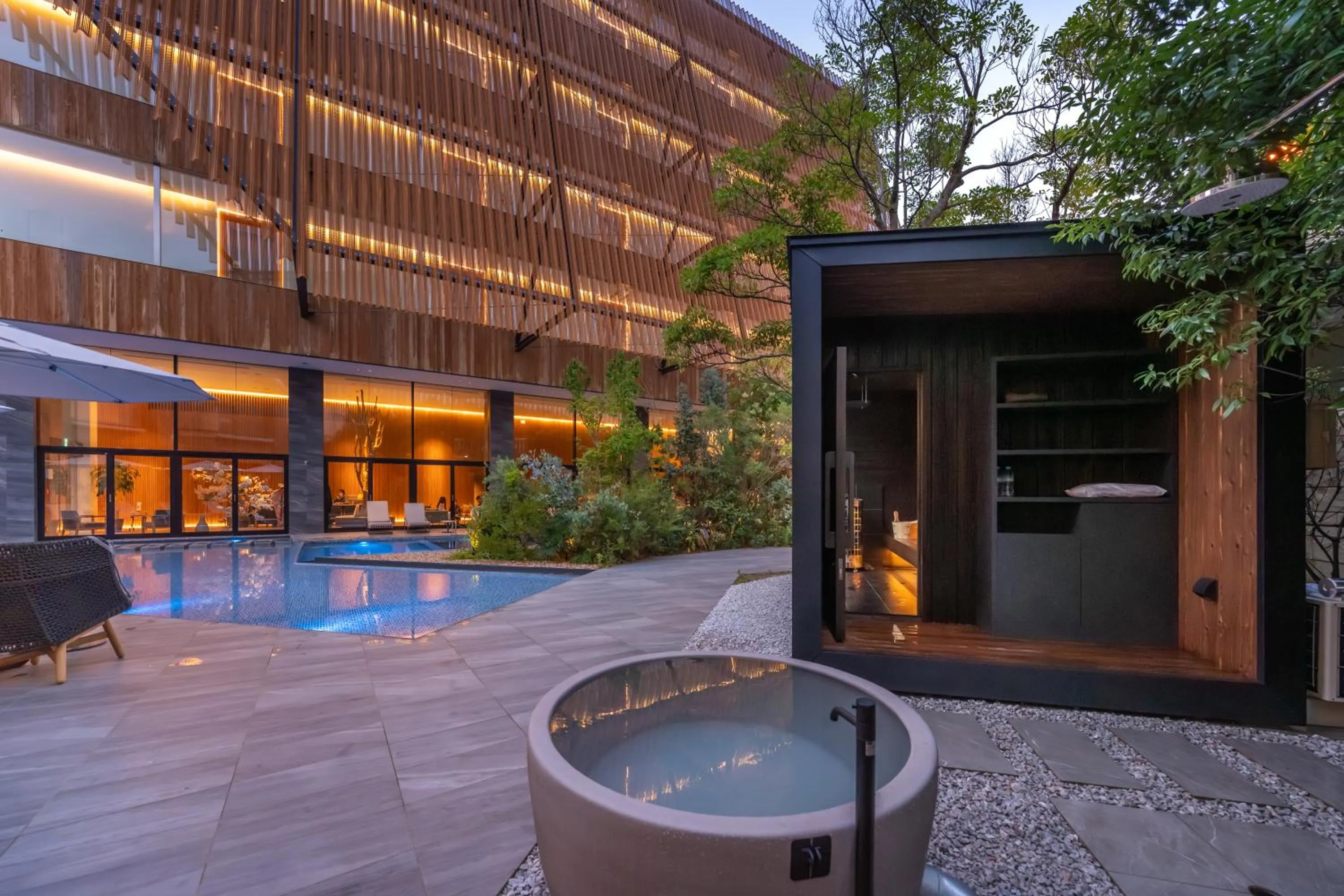 Sauna in Garden Terrace Fukuoka