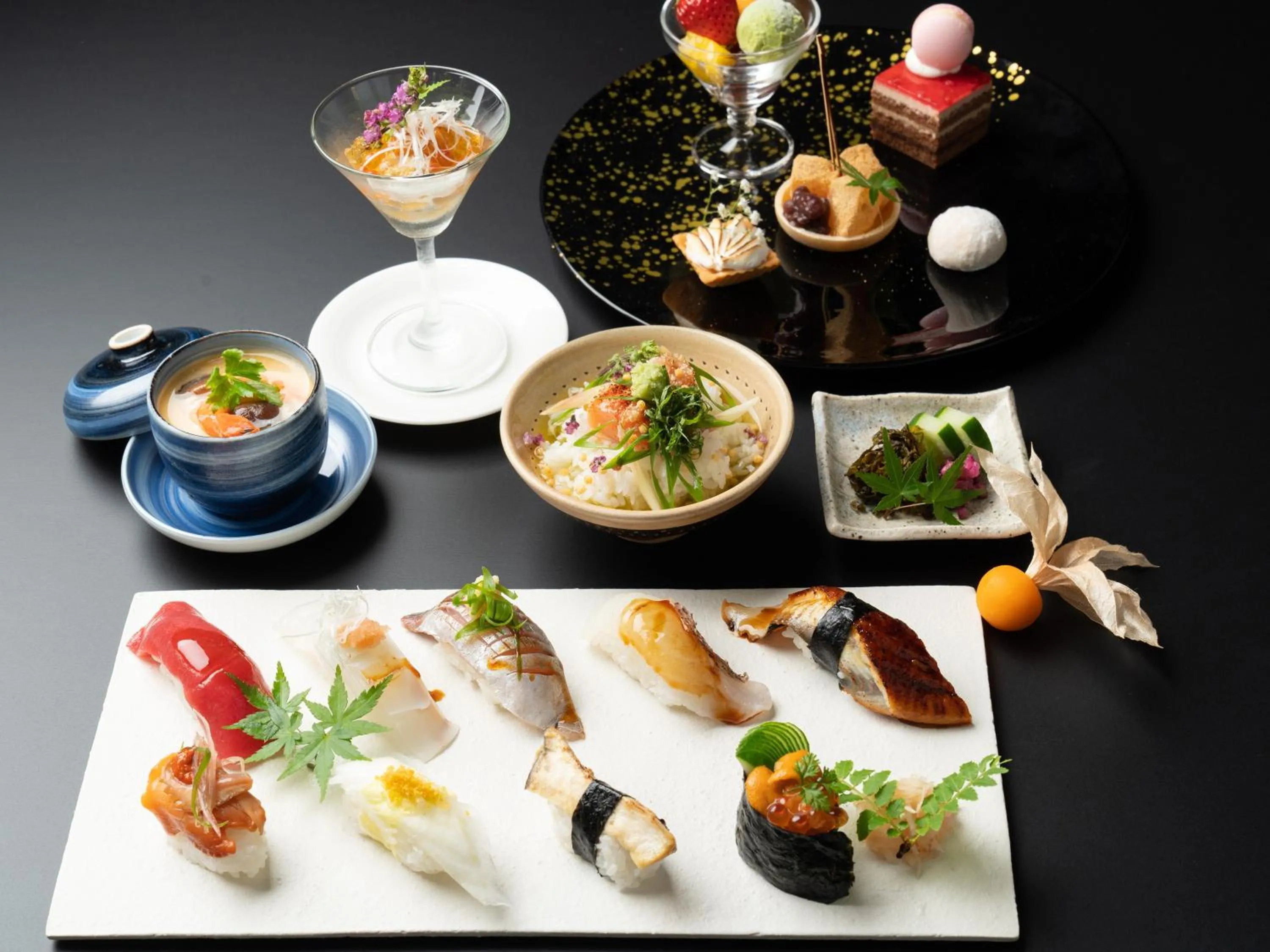 Dinner in Garden Terrace Fukuoka