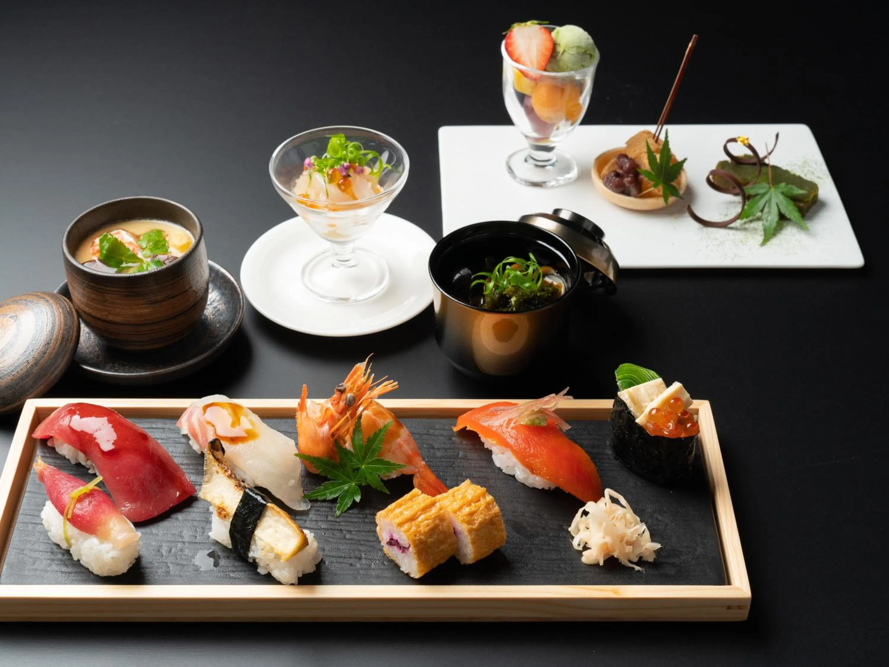 Dinner in Garden Terrace Fukuoka