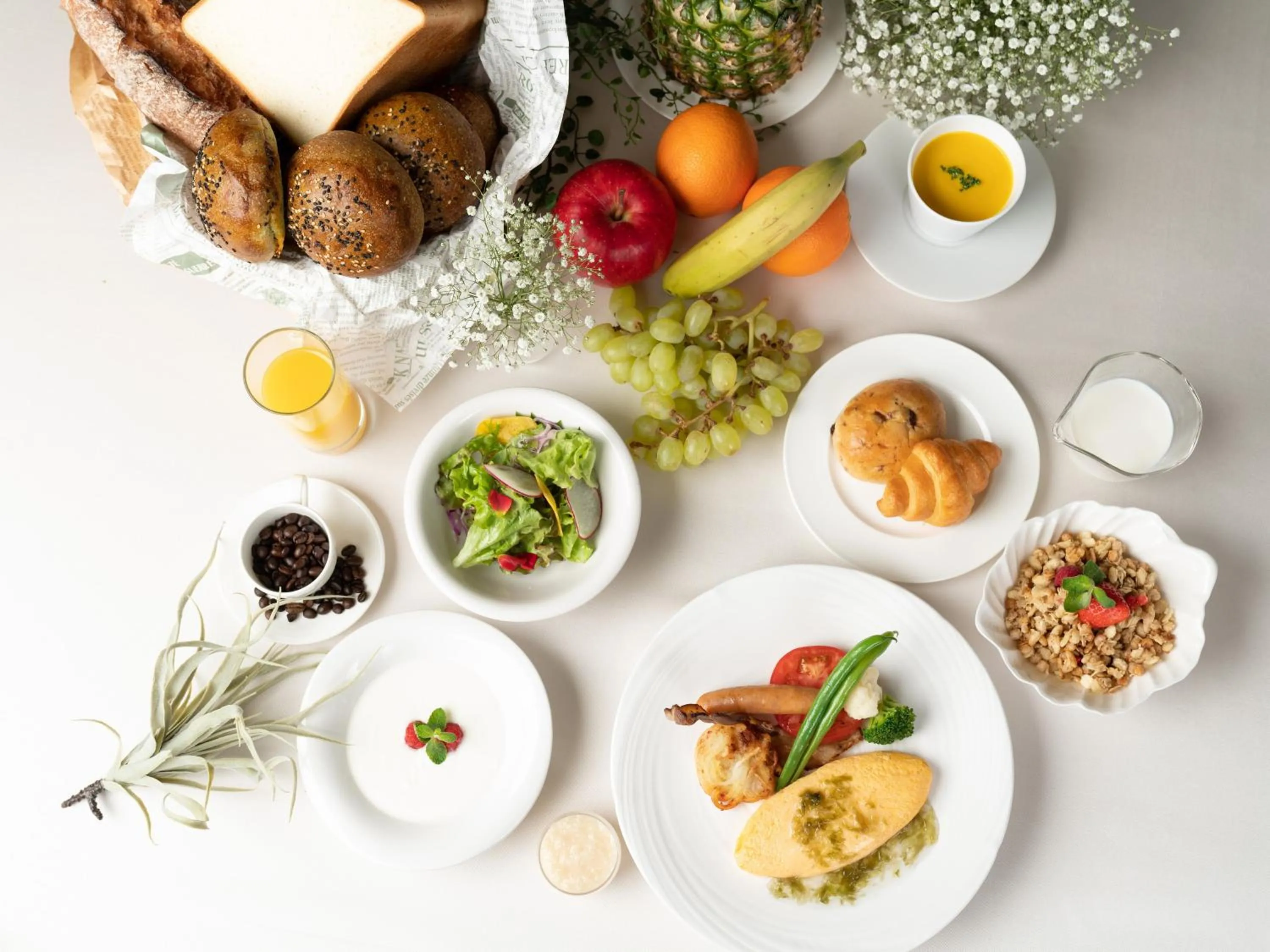 American breakfast in Garden Terrace Fukuoka