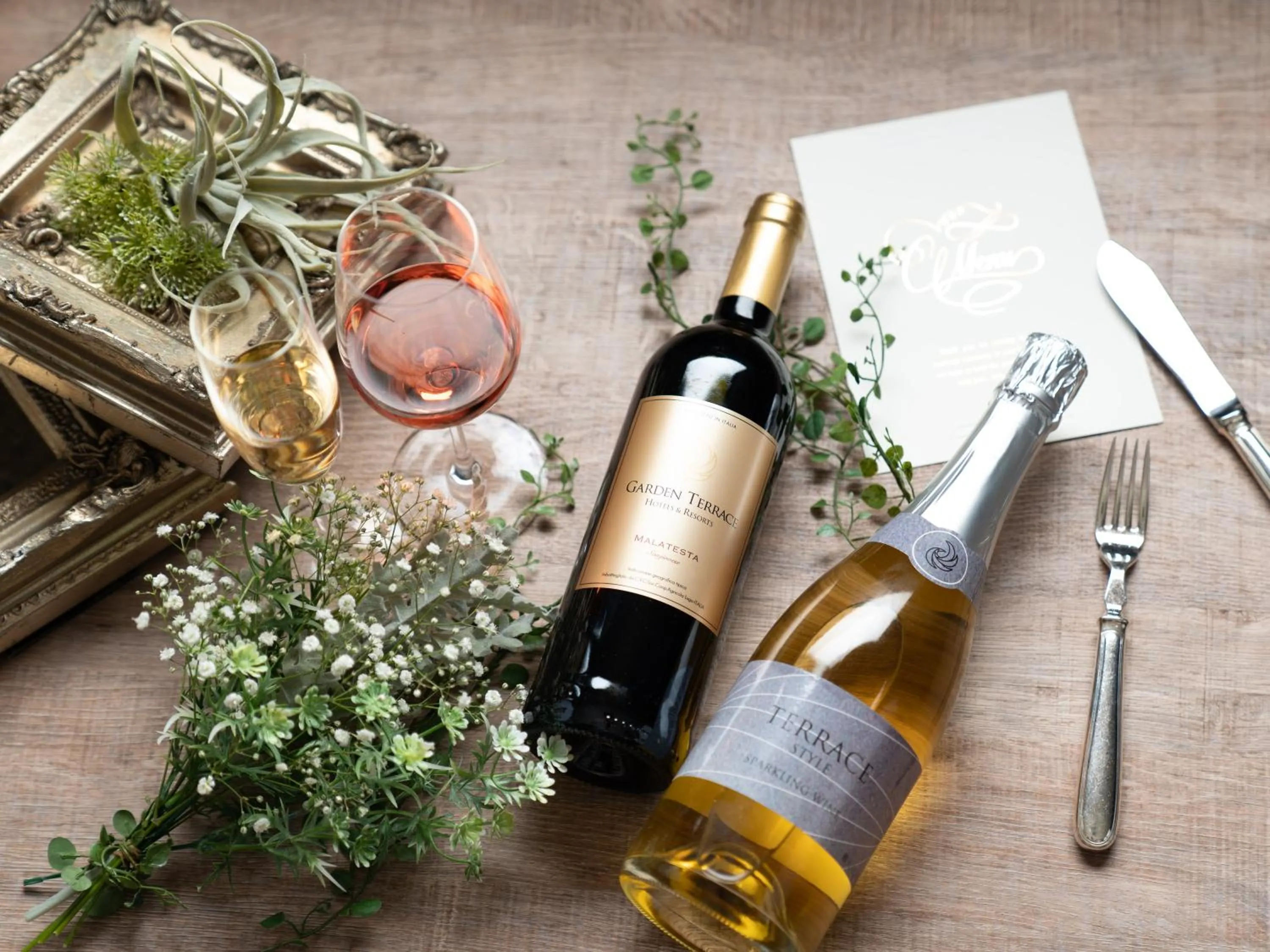 Food and drinks in Garden Terrace Fukuoka