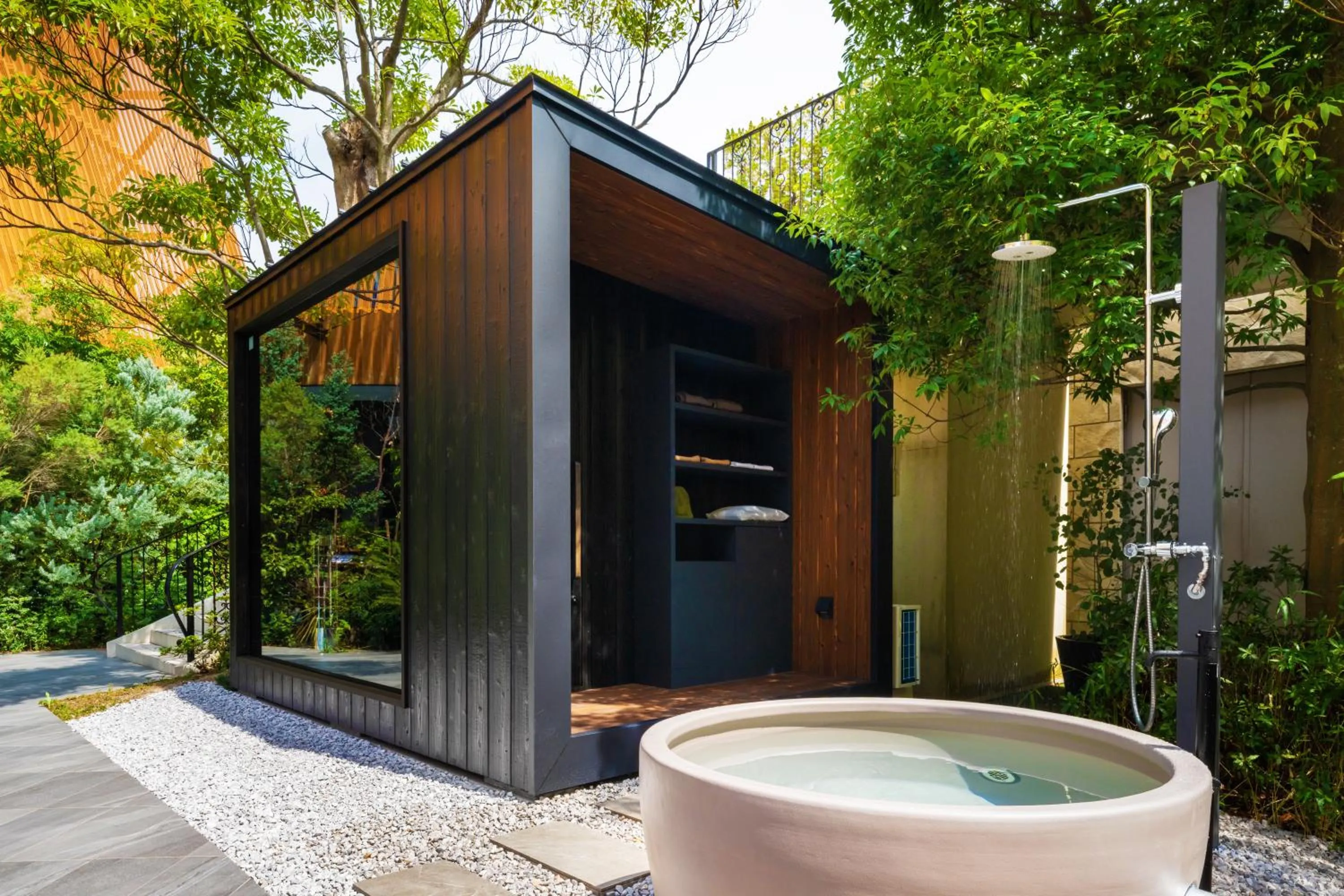 Sauna in Garden Terrace Fukuoka