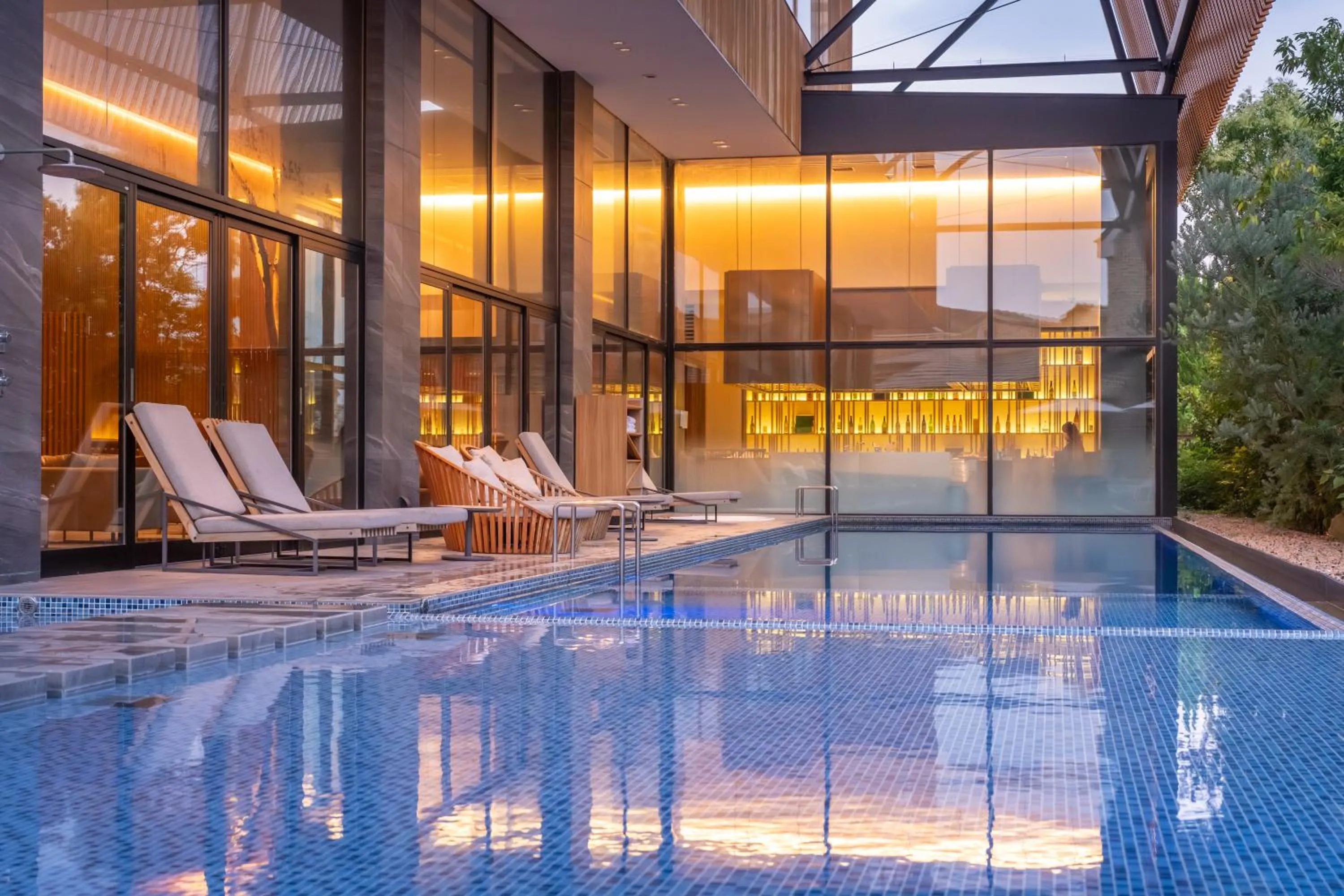 Pool view in Garden Terrace Fukuoka