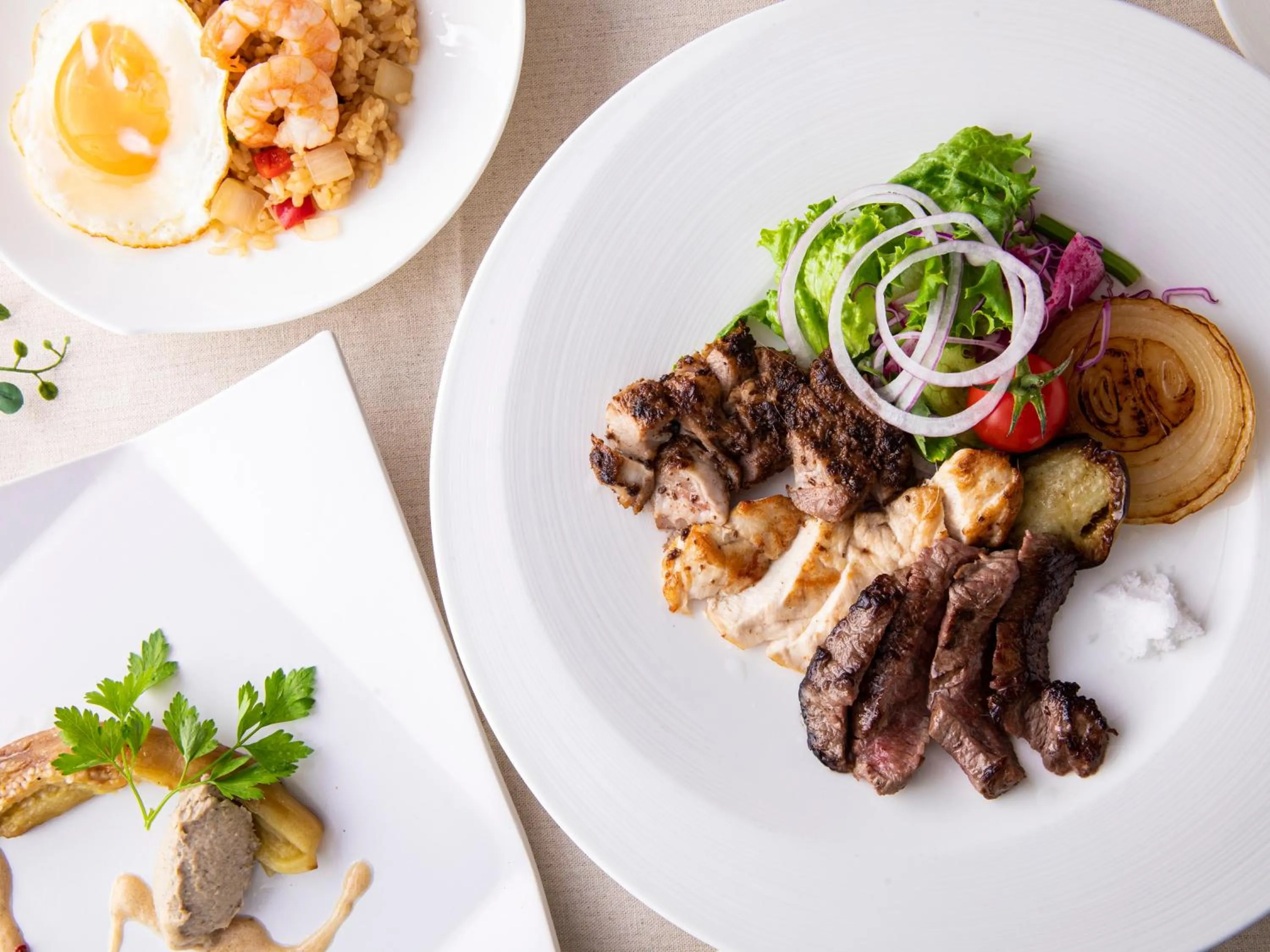 Dinner in Garden Terrace Fukuoka