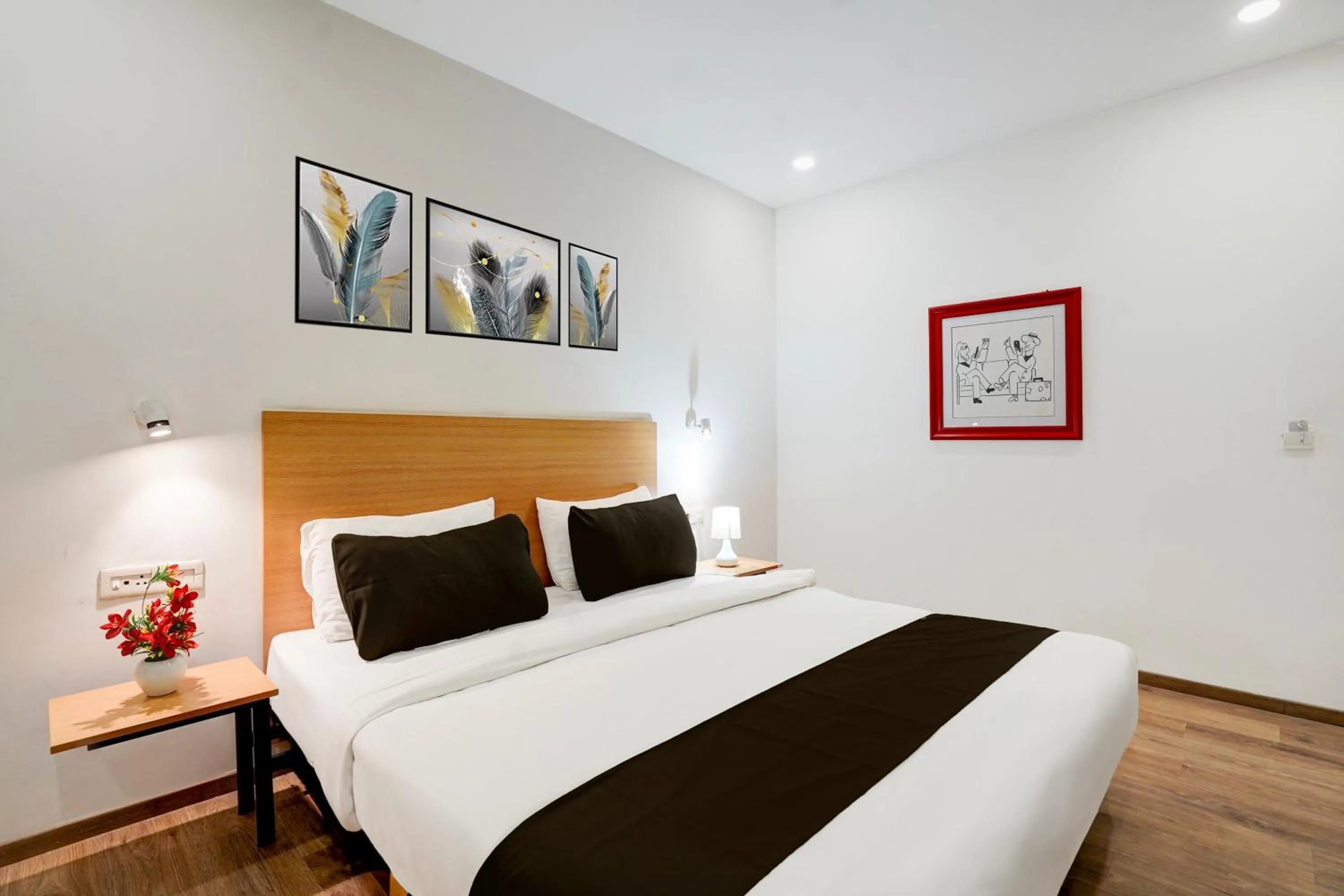 Bedroom, Bed in Townhouse Gomti Nagar Sector 6 Near Ekana Stadium