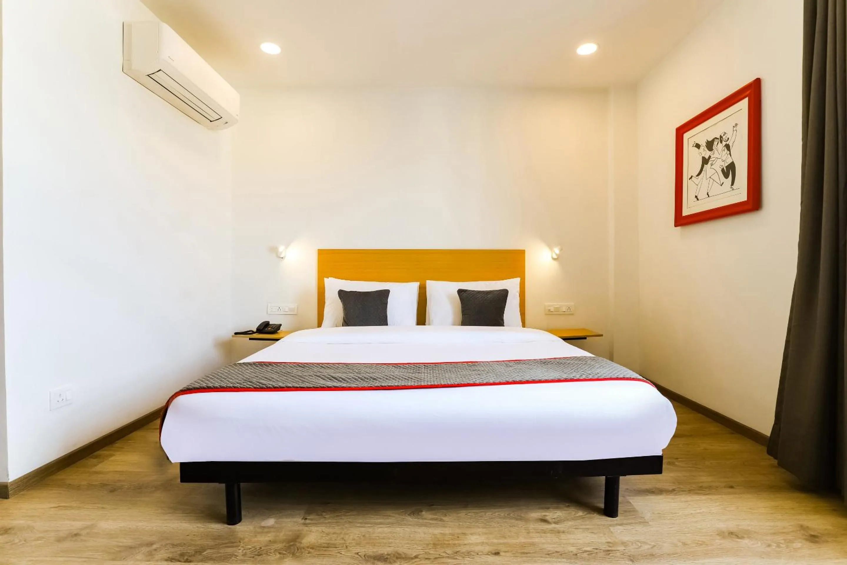 Bedroom, Bed in Townhouse Prithvi Resort Near Phoenix Palassio