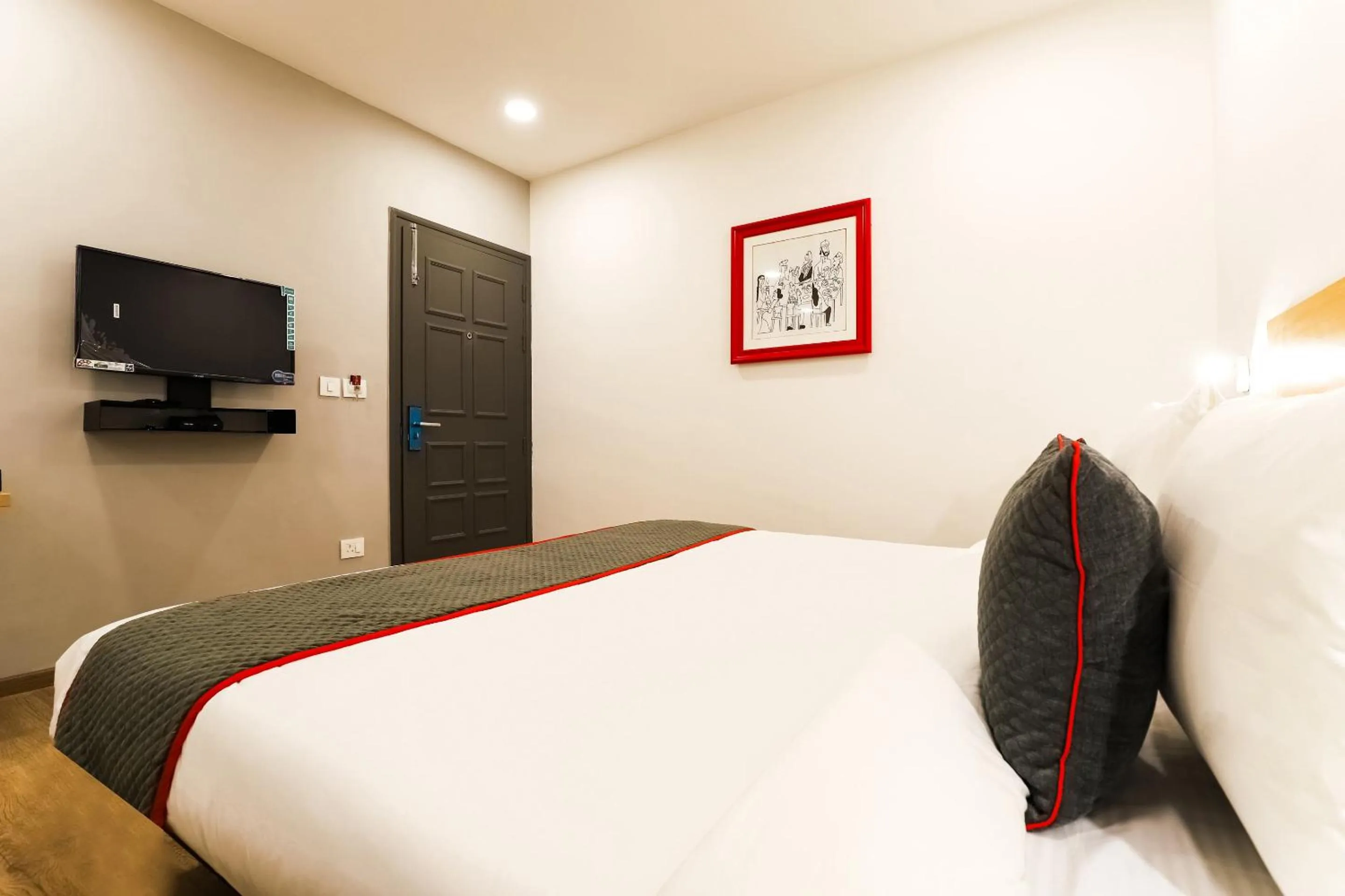 Bedroom, Bed in Townhouse Prithvi Resort Near Phoenix Palassio