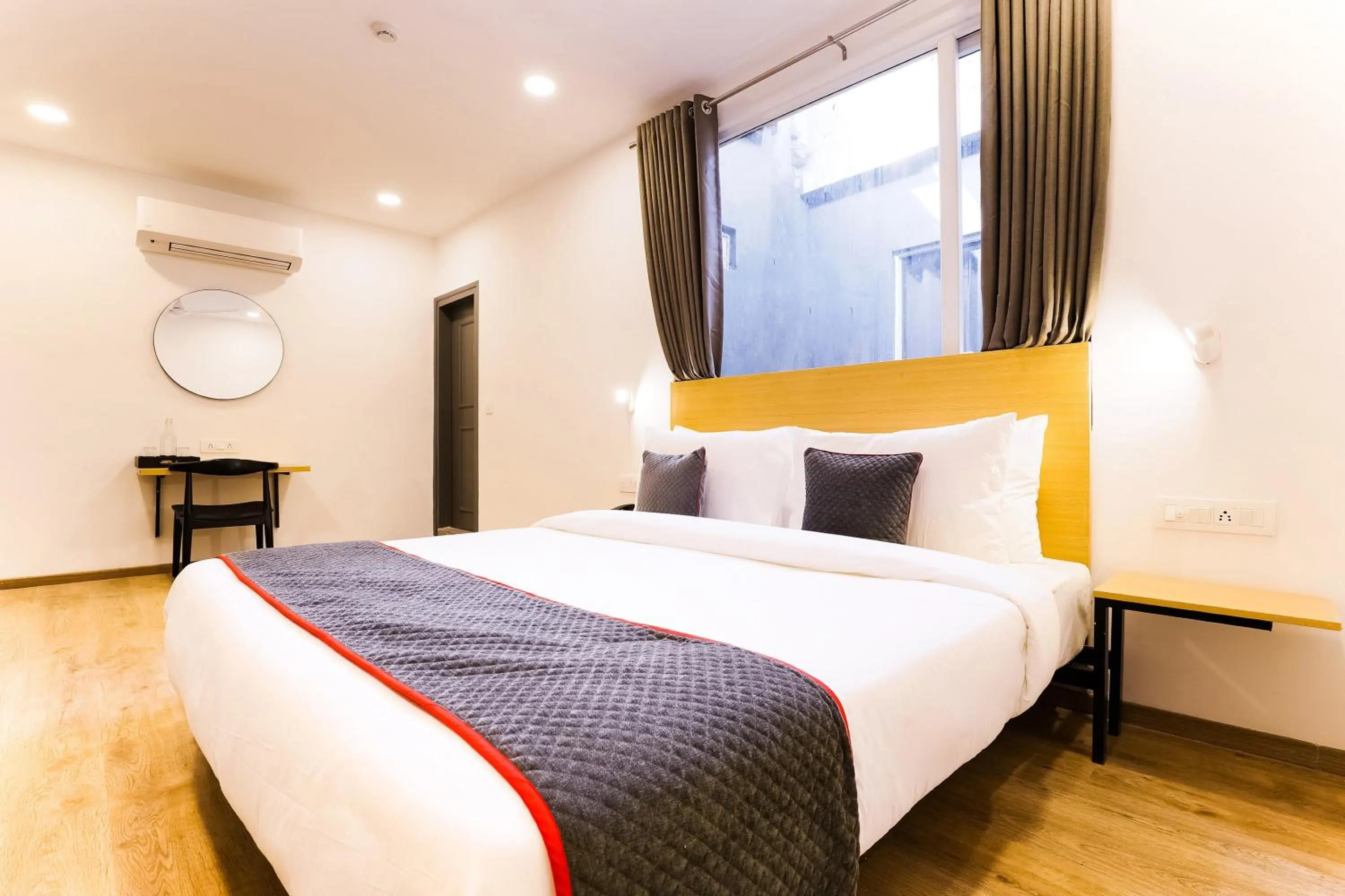 Bedroom, Bed in Townhouse Prithvi Resort Near Phoenix Palassio