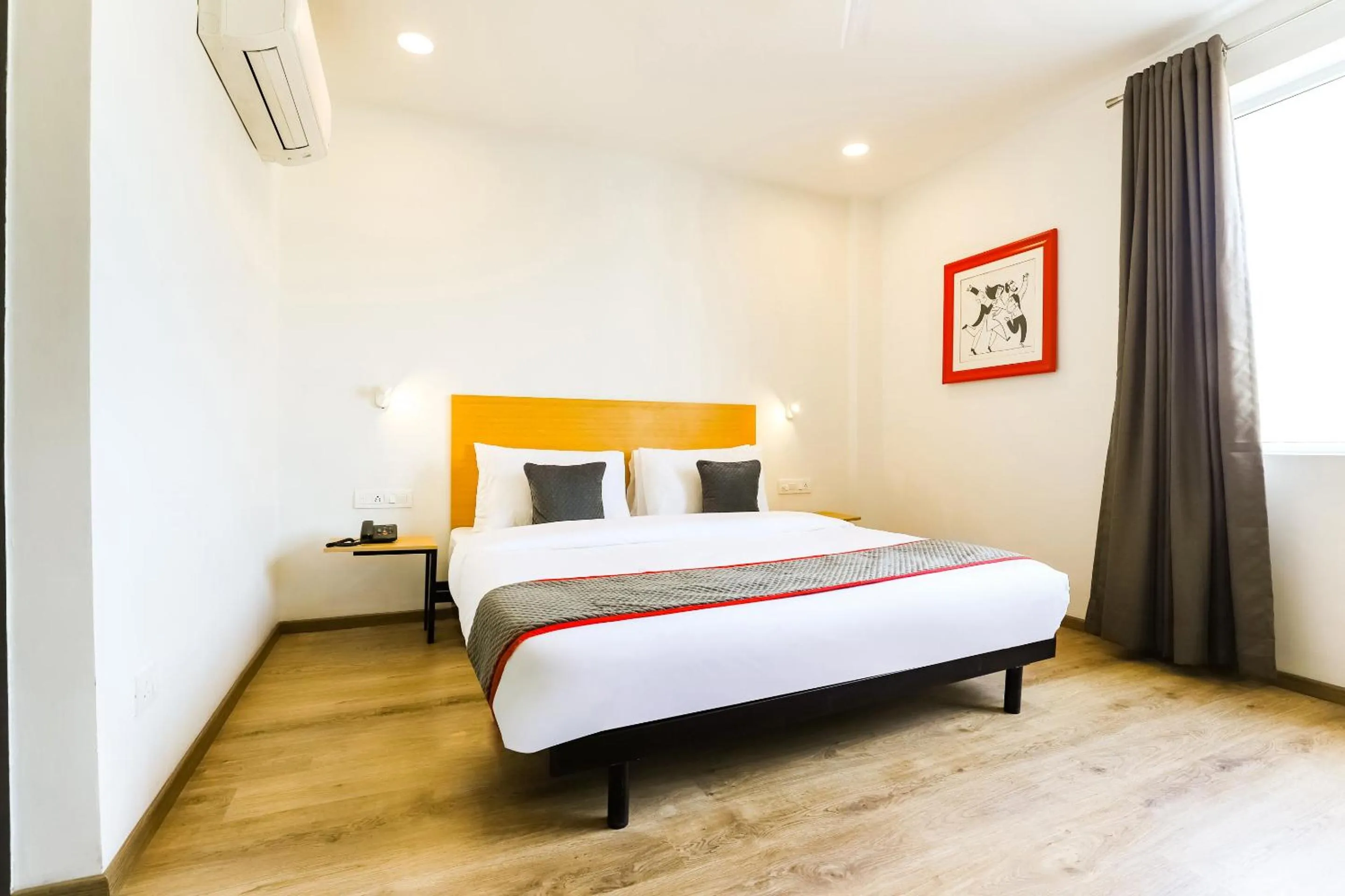 Bedroom, Bed in Townhouse Prithvi Resort Near Phoenix Palassio