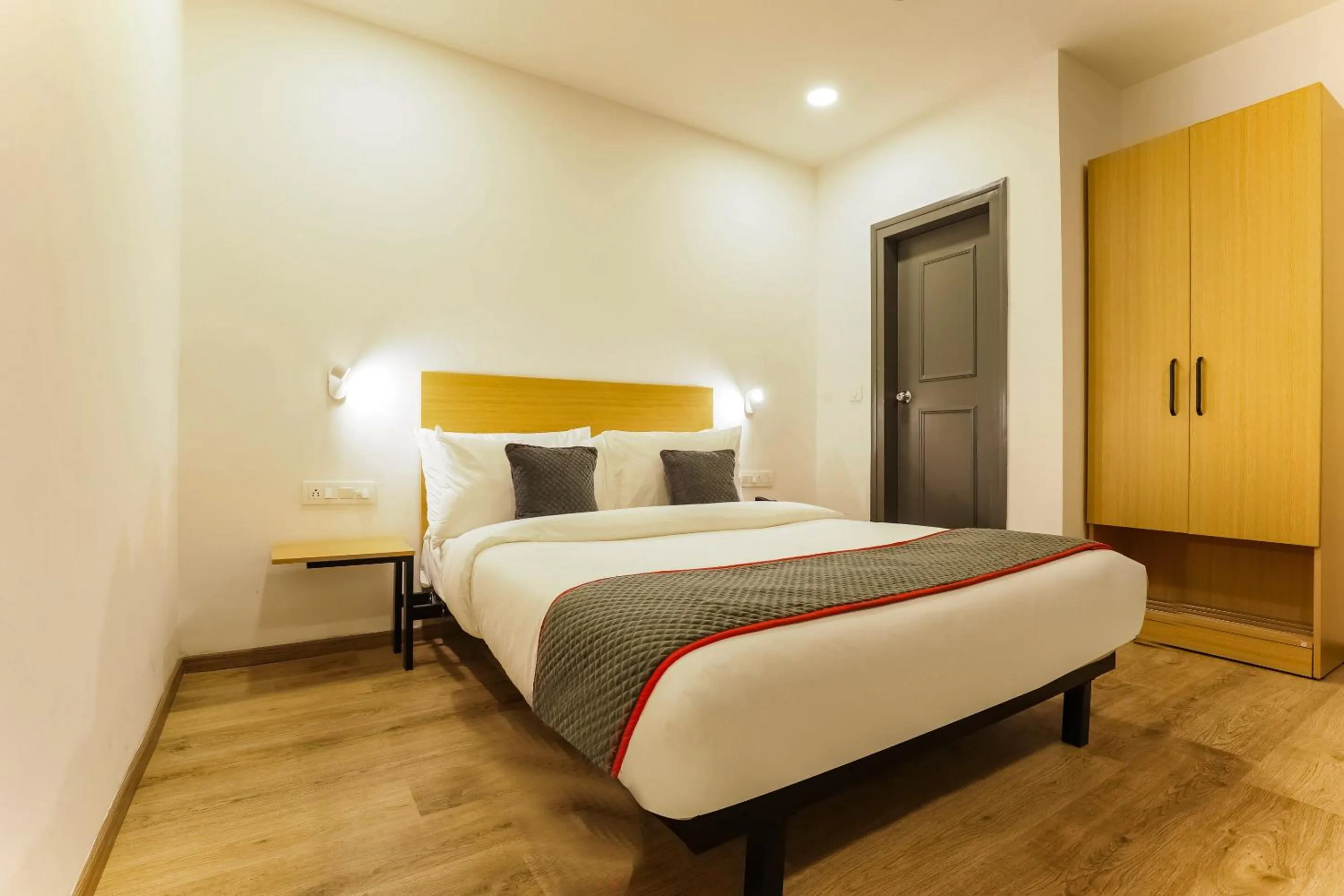 Bedroom, Bed in Townhouse Prithvi Resort Near Phoenix Palassio