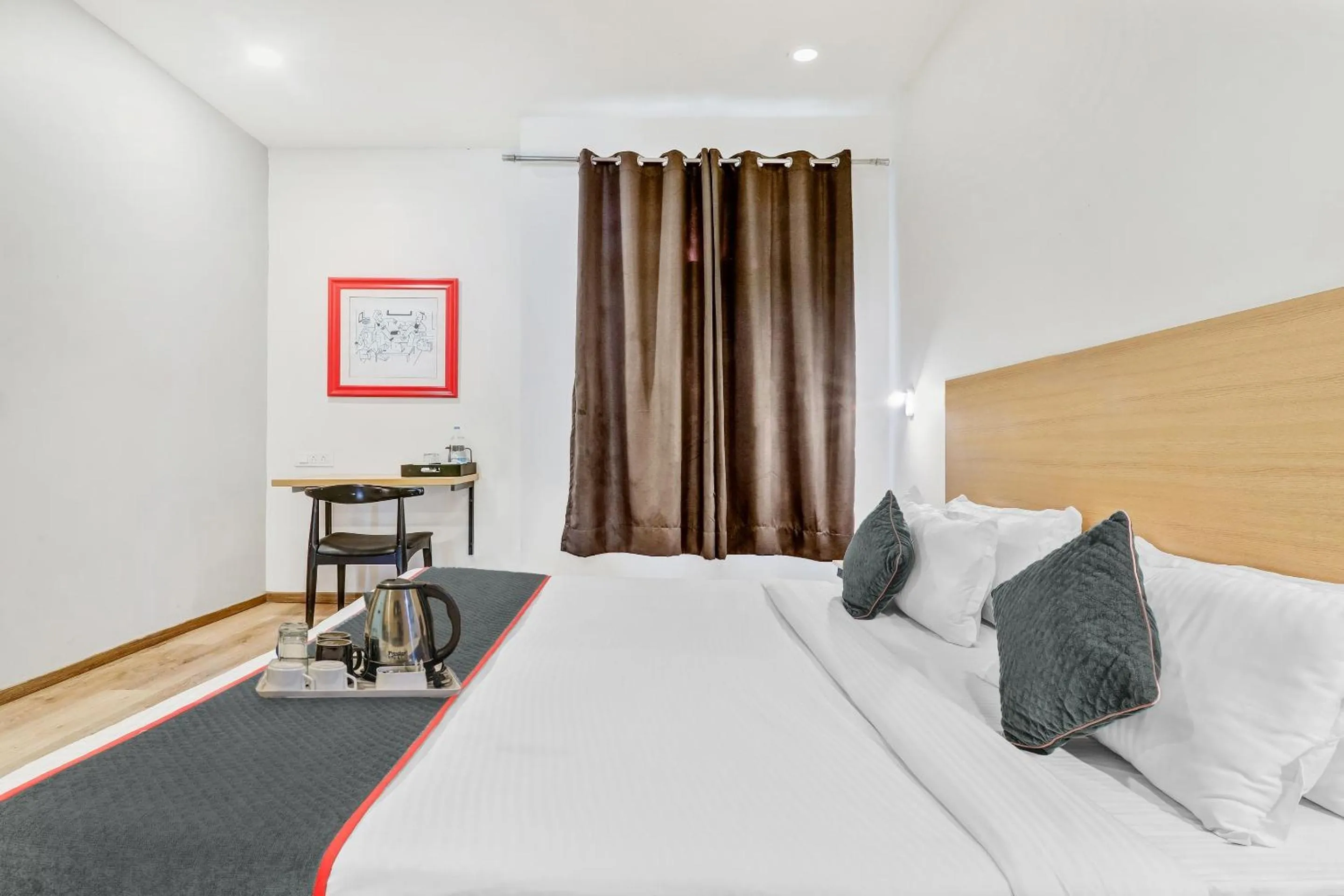 Bedroom, Bed in Super Townhouse 139 Ashiyana Smriti Upvan Near Emerald Mall Lucknow