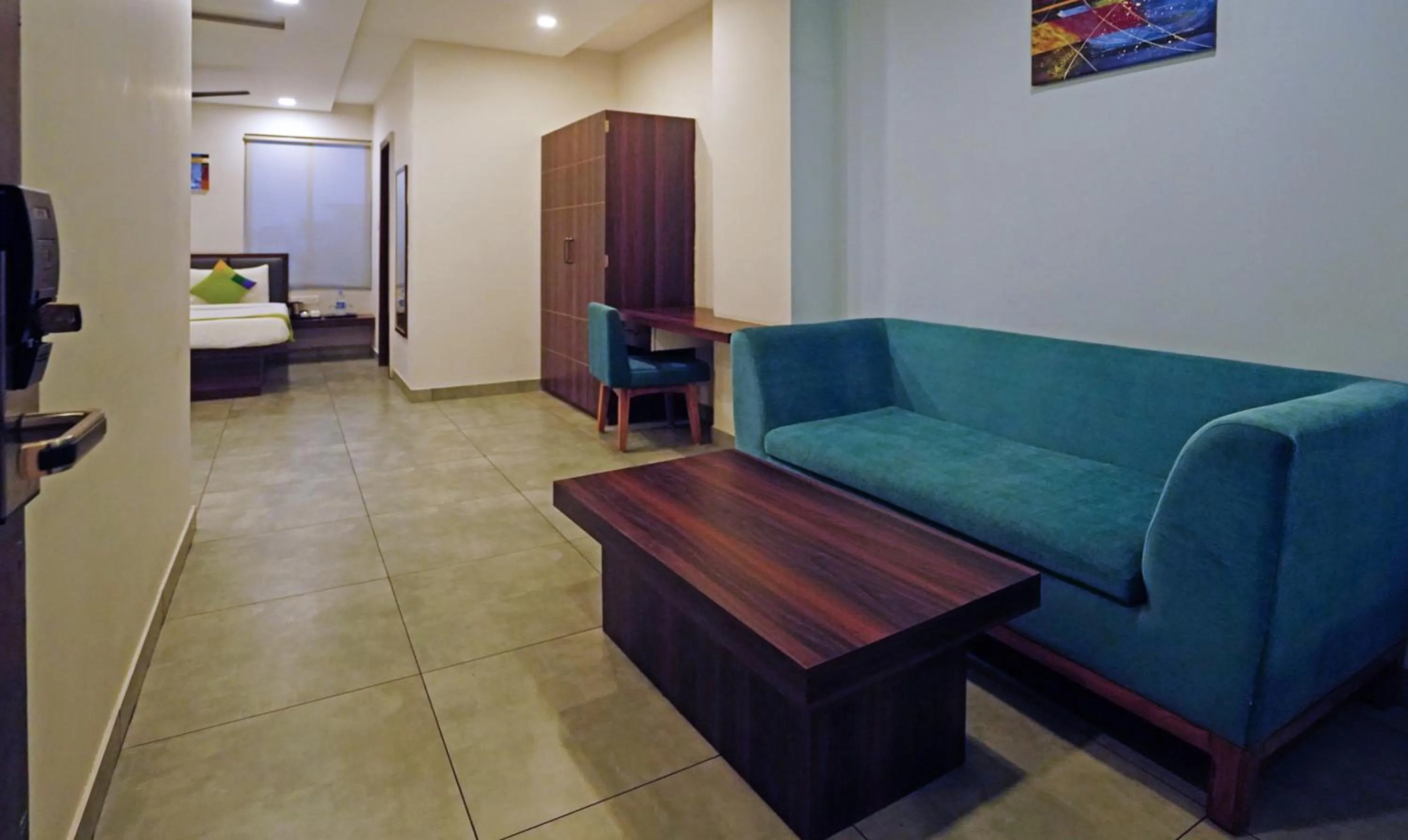 Seating area in Treebo Lazystay Grand Patia