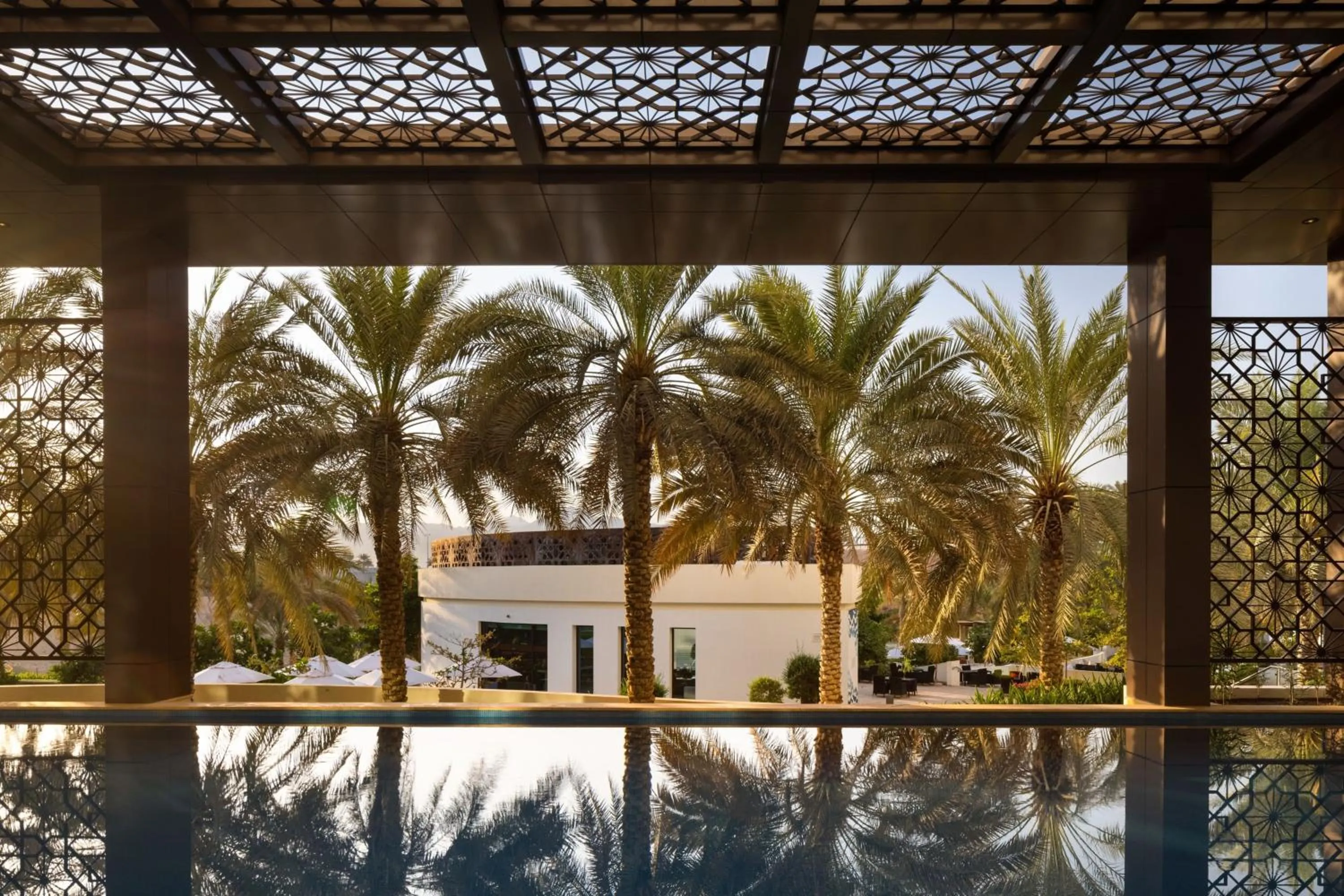 Swimming pool in JW Marriott Hotel Muscat