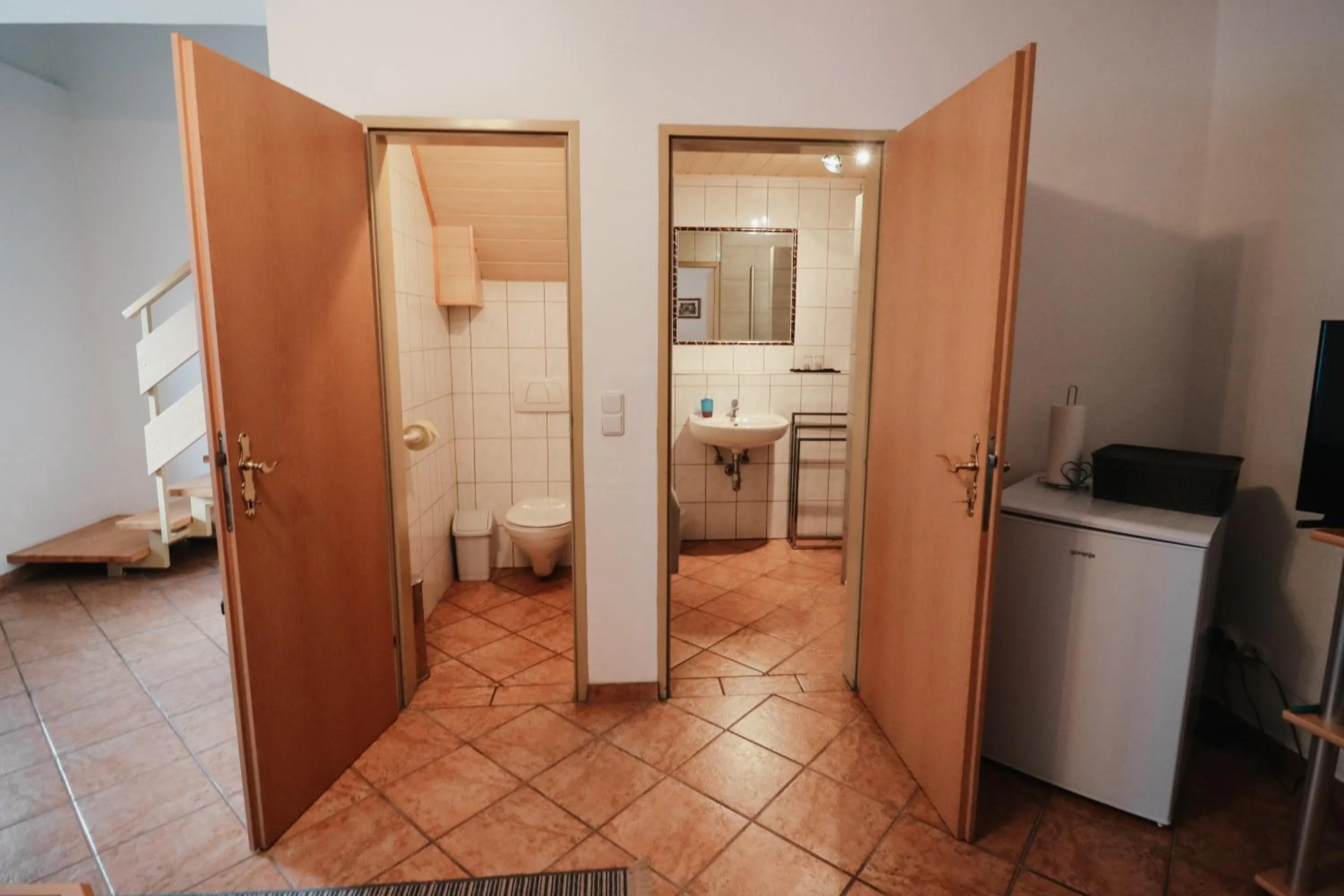 Toilet in Gästehaus Finklacke