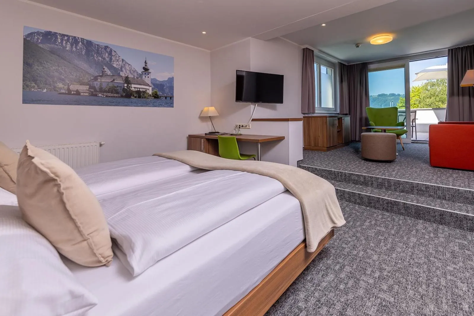 Bedroom, Bed in Seehotel im Weyer