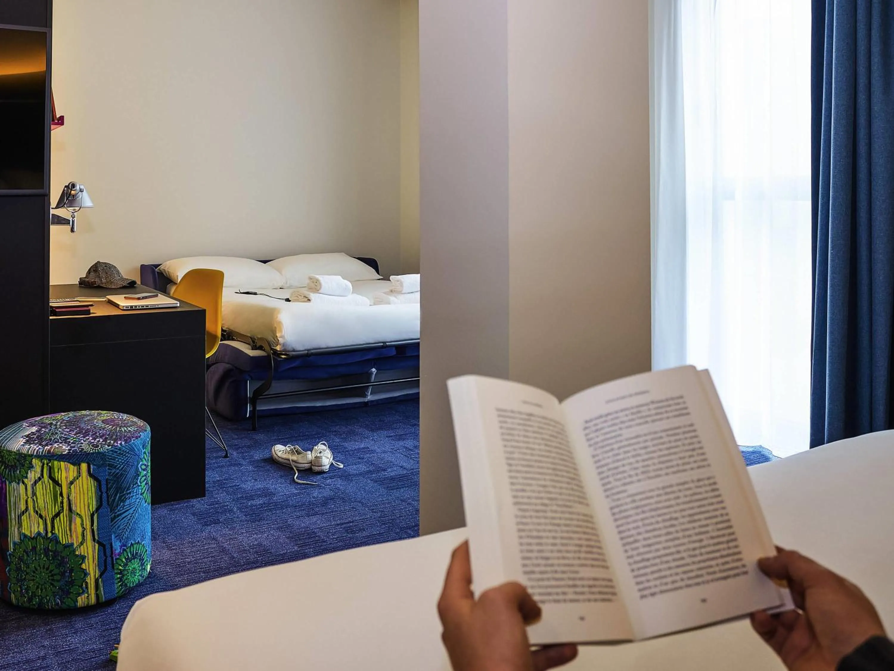 Bedroom, Bed in ibis Styles Liege Guillemins