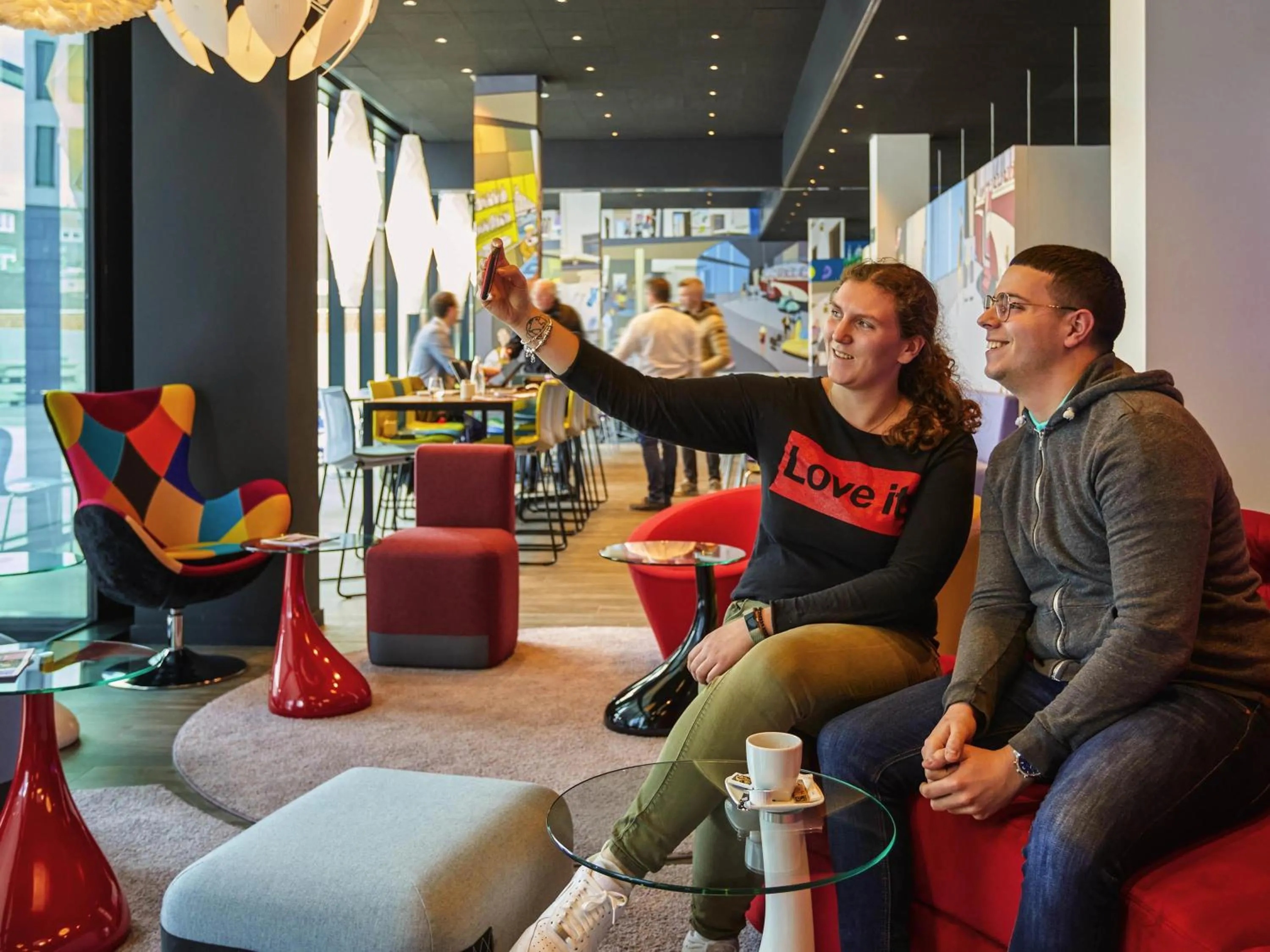 Lounge or bar in ibis Styles Liege Guillemins