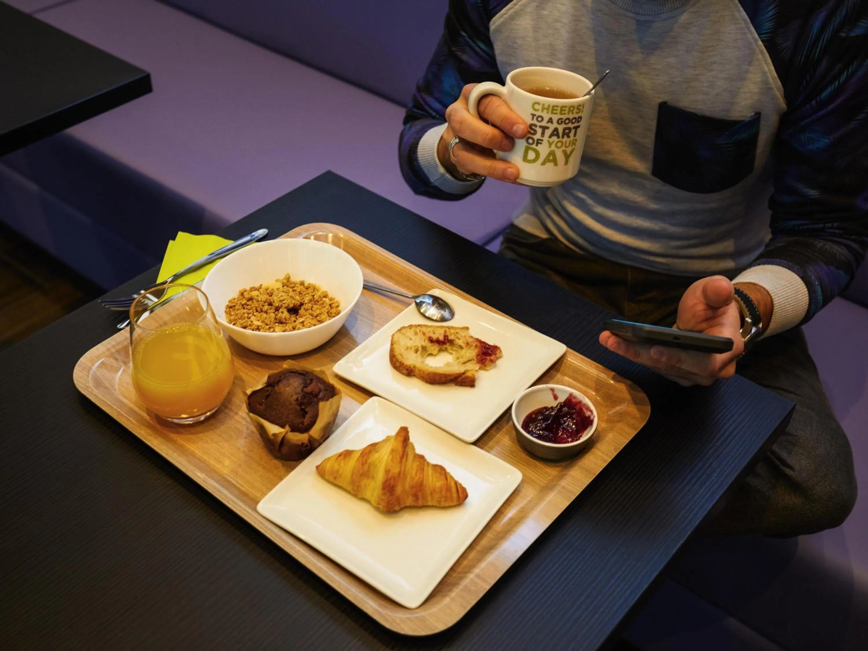 Breakfast in ibis Styles Liege Guillemins