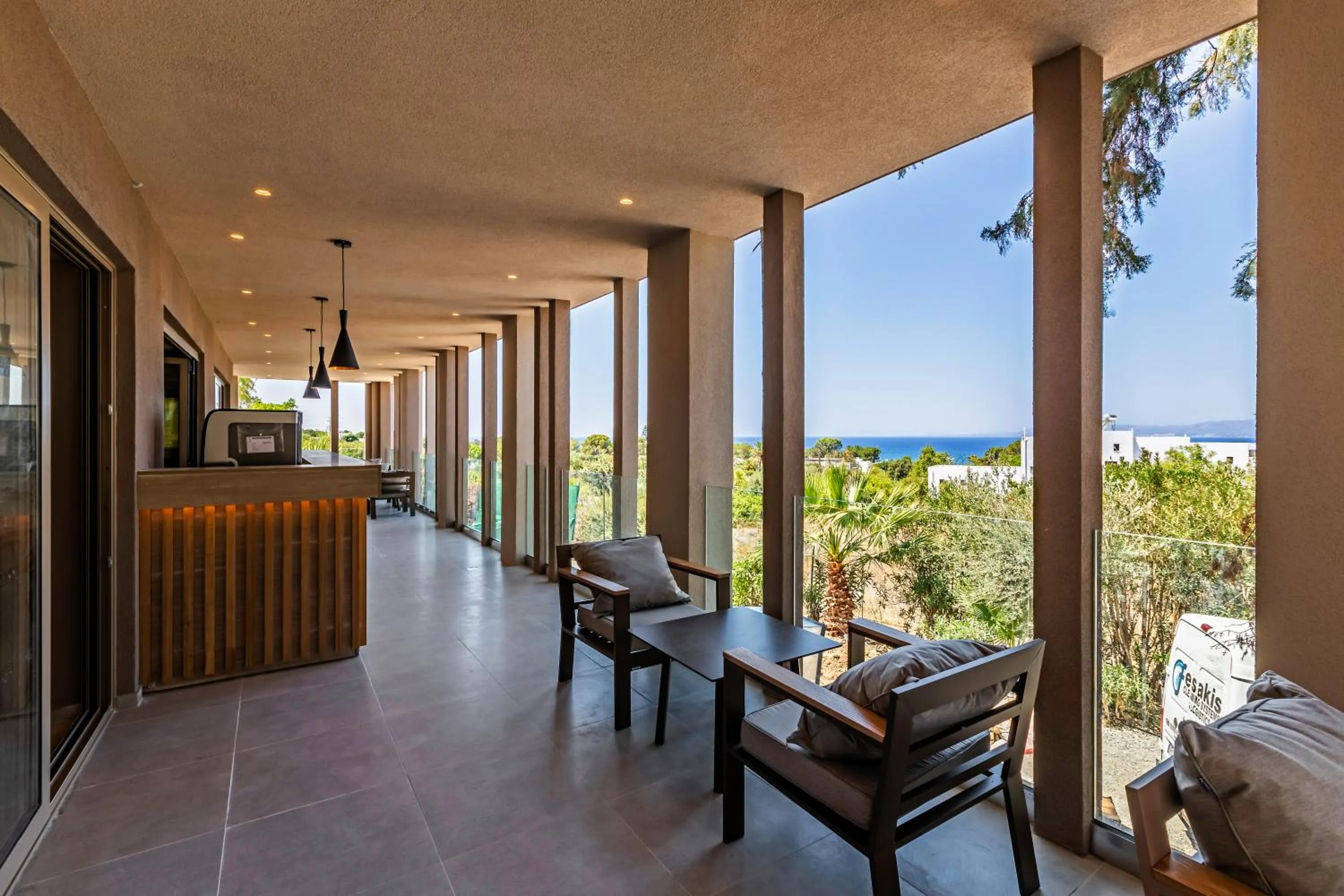 Lounge or bar in White Olive Premium Lindos