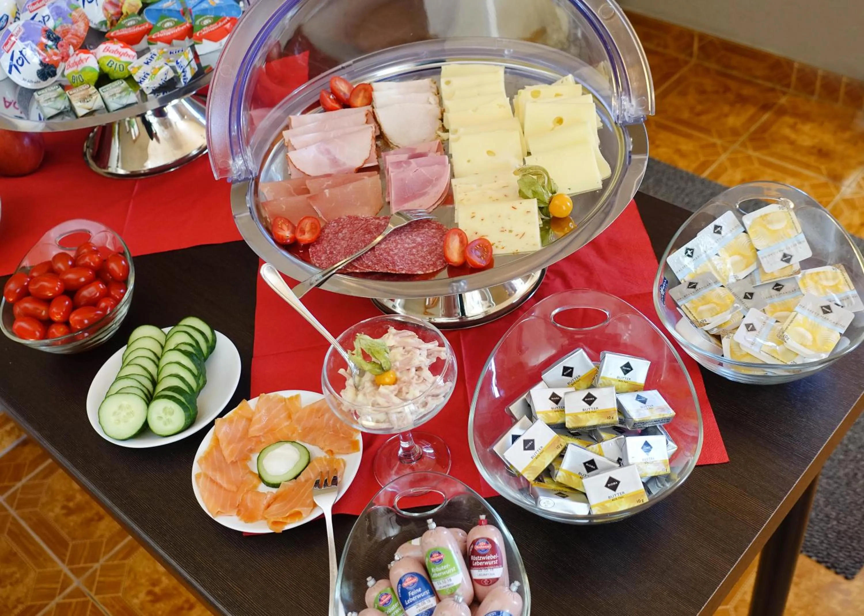 Continental breakfast in Hotel Am Rittergut