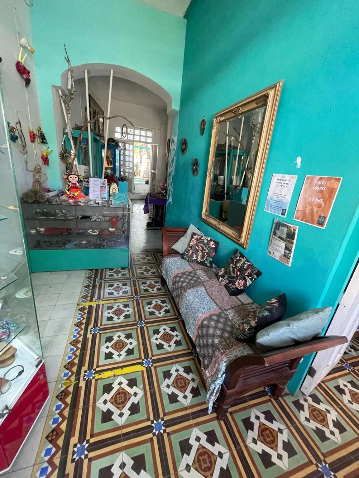 Lobby or reception in La Casa del Kéej Hostel