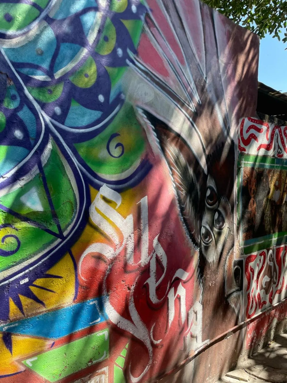 Patio in La Casa del Kéej Hostel