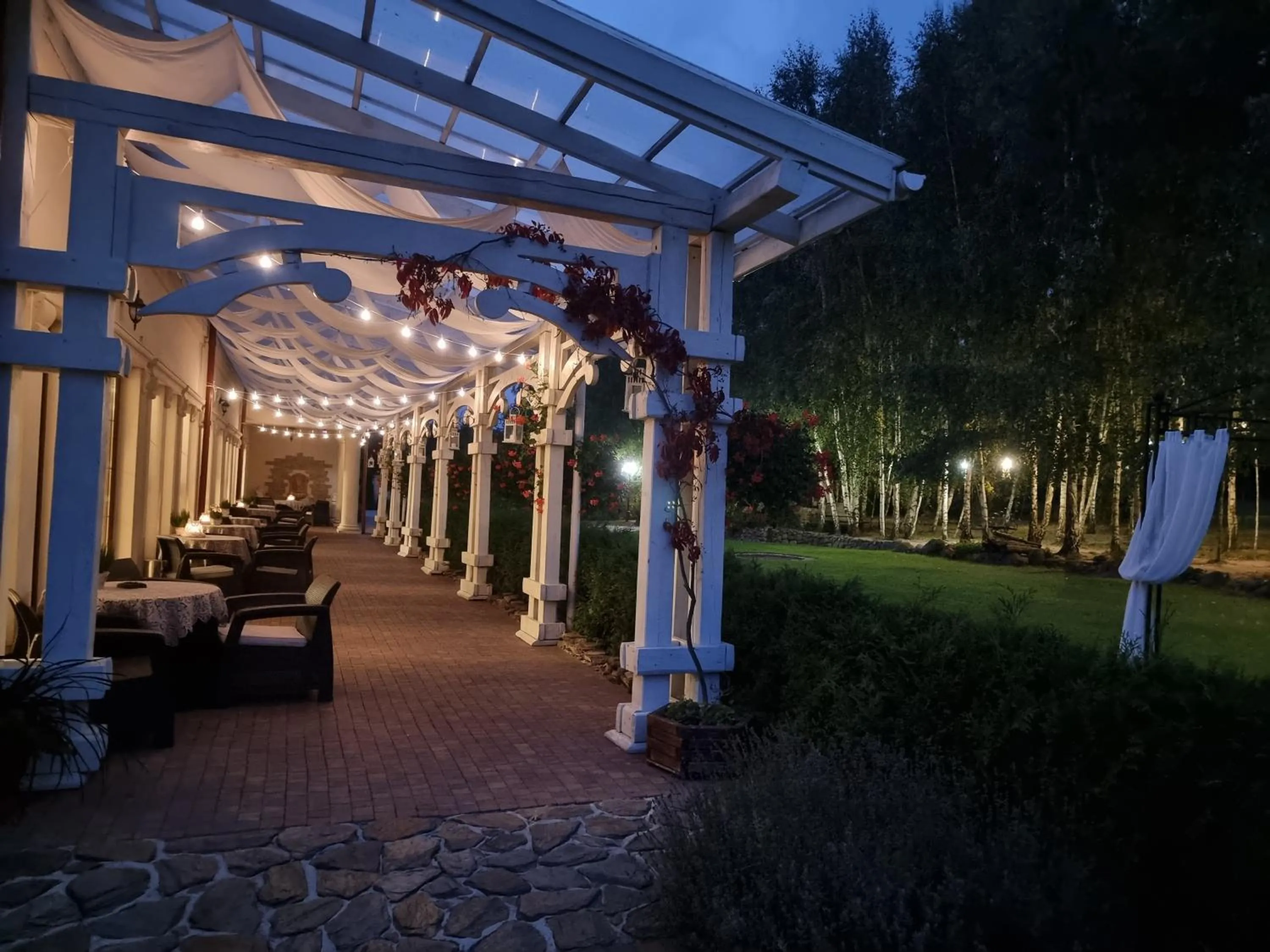 Balcony/Terrace in Dworek za Lasem