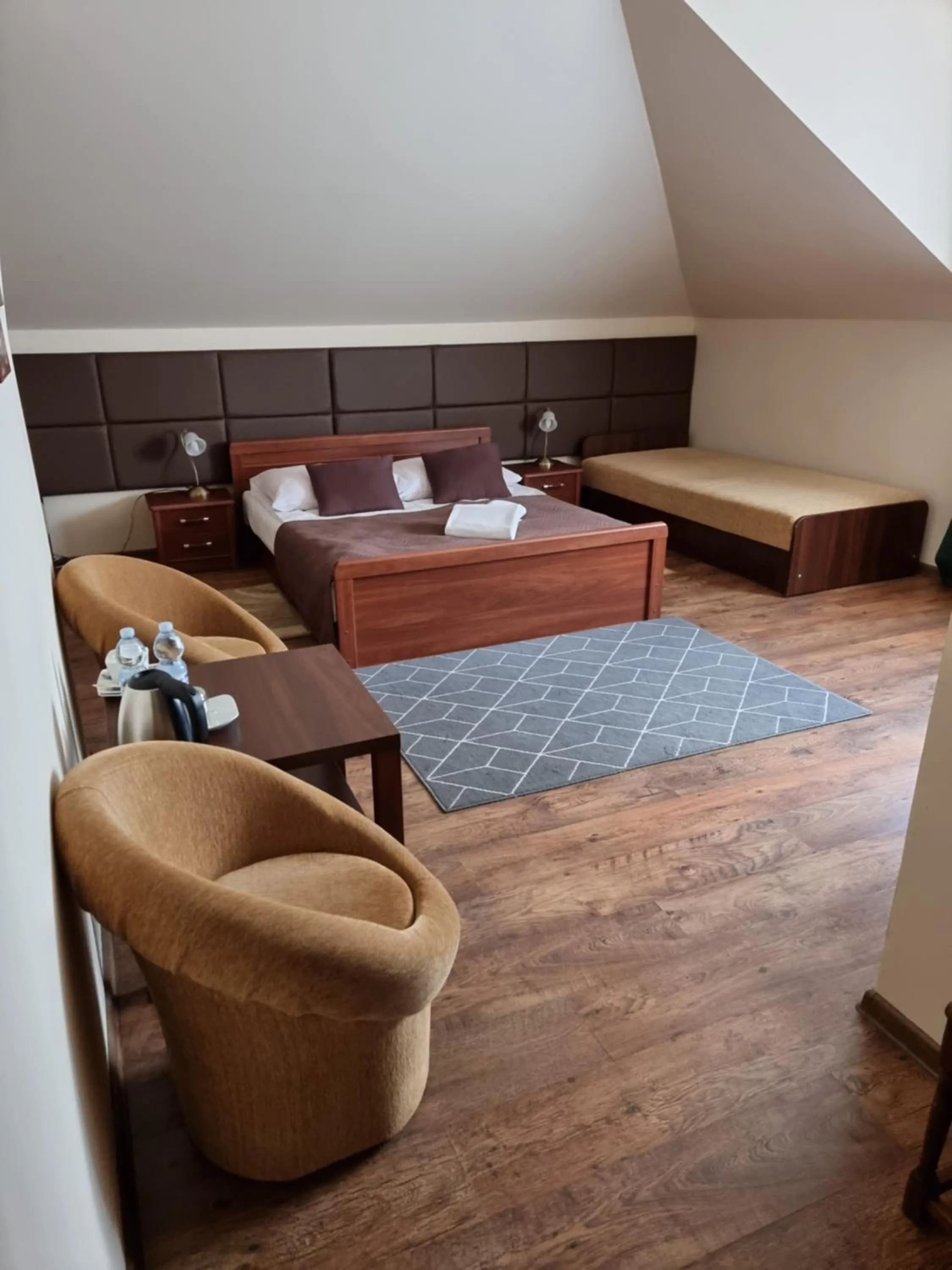 Living room, Bed in Dworek za Lasem