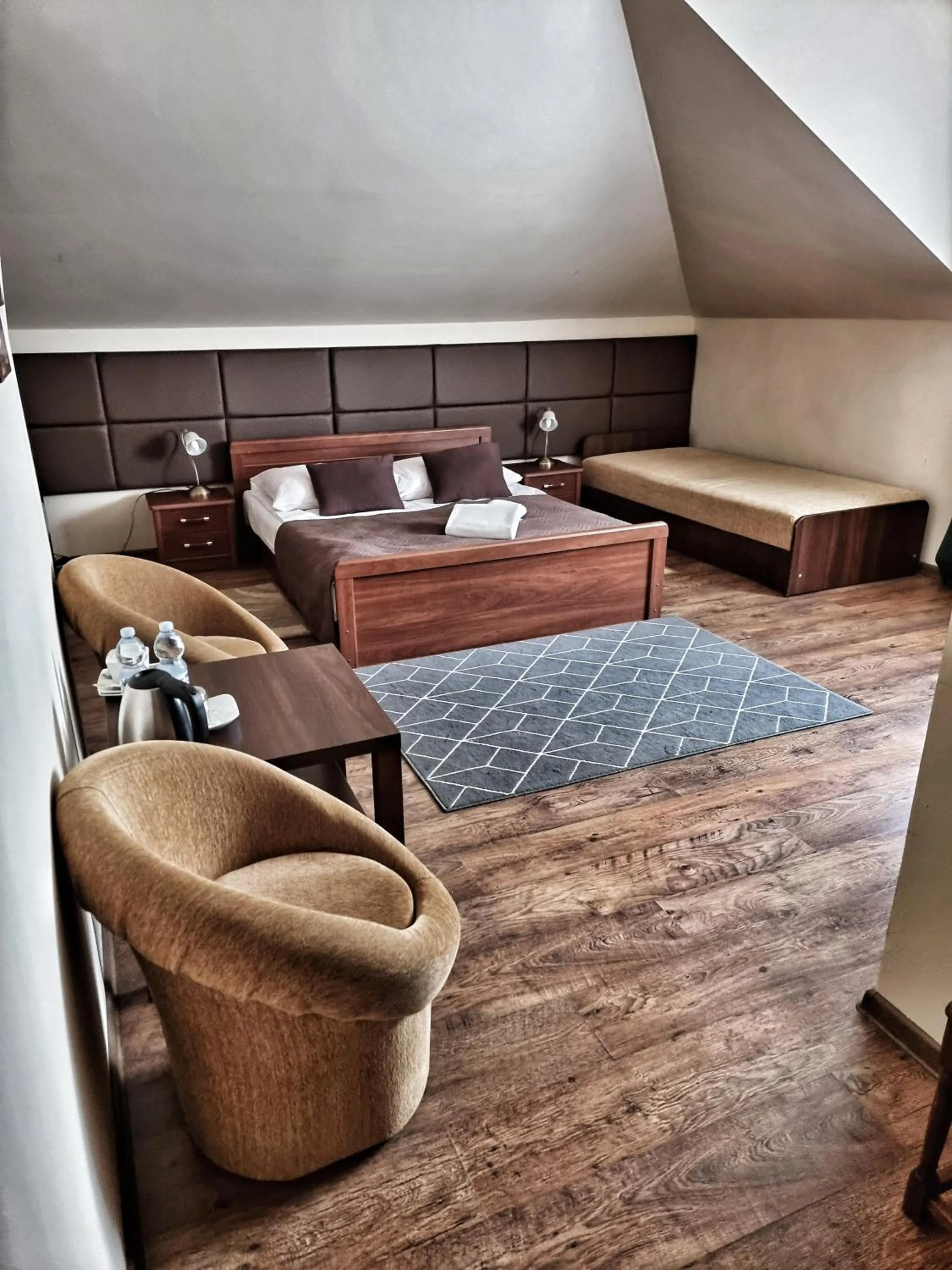 Living room, Bed in Dworek za Lasem