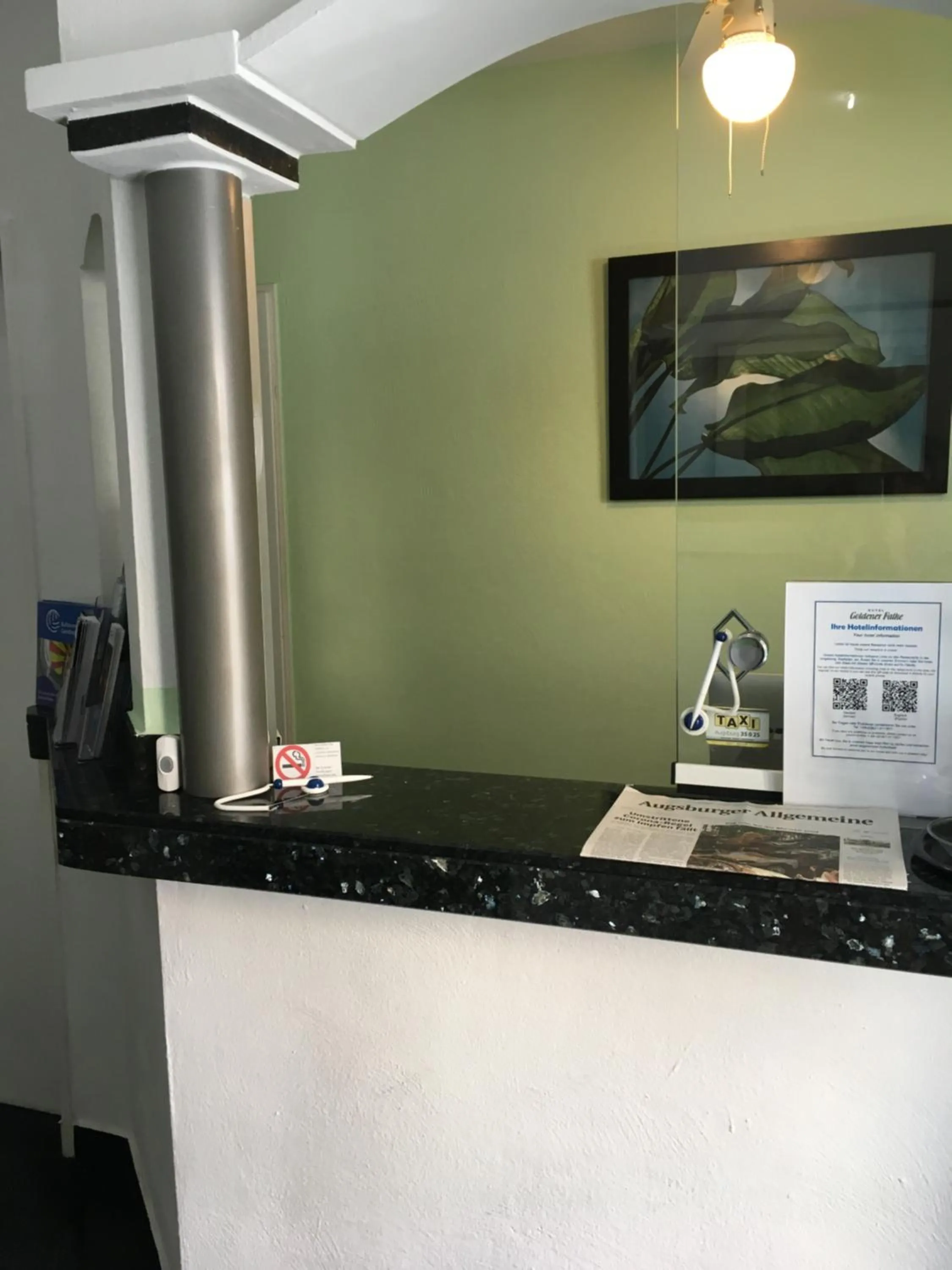 Lobby or reception in Hotel Augsburg Goldener Falke