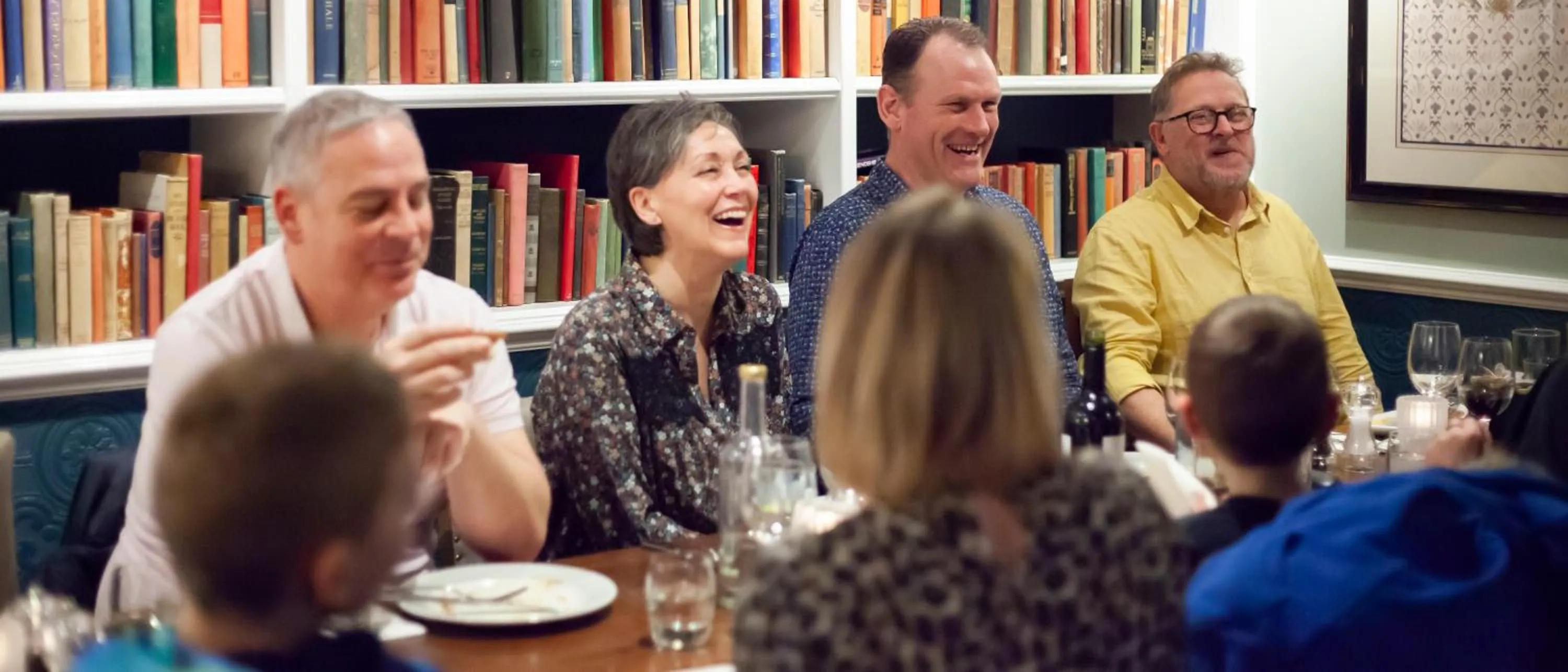 group of guests in The Bell - Brunning and Price