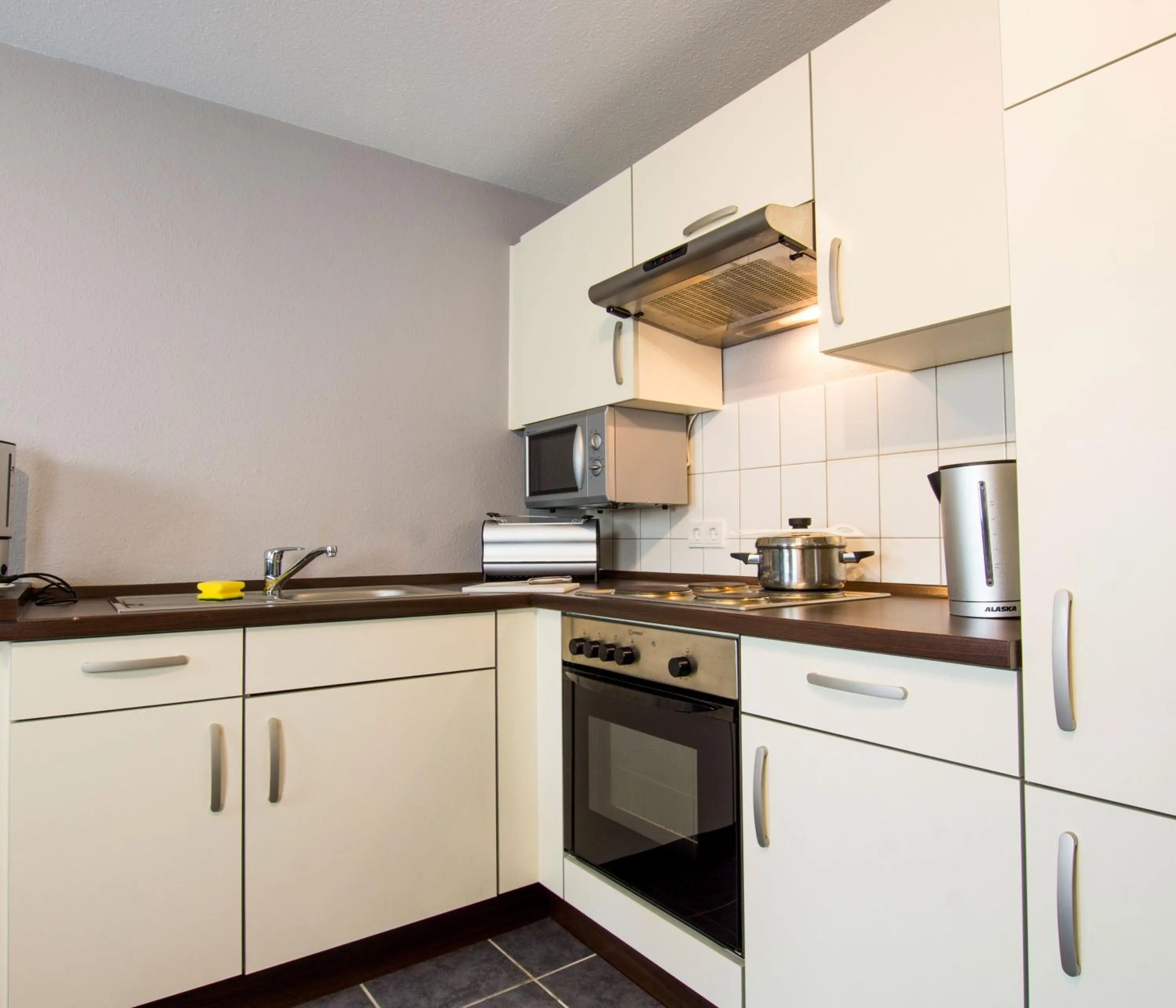 Kitchen or kitchenette in Hotel Dampfmühle