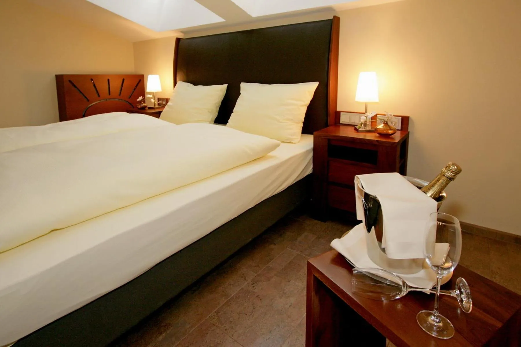 Bed in Hotel Dampfmühle