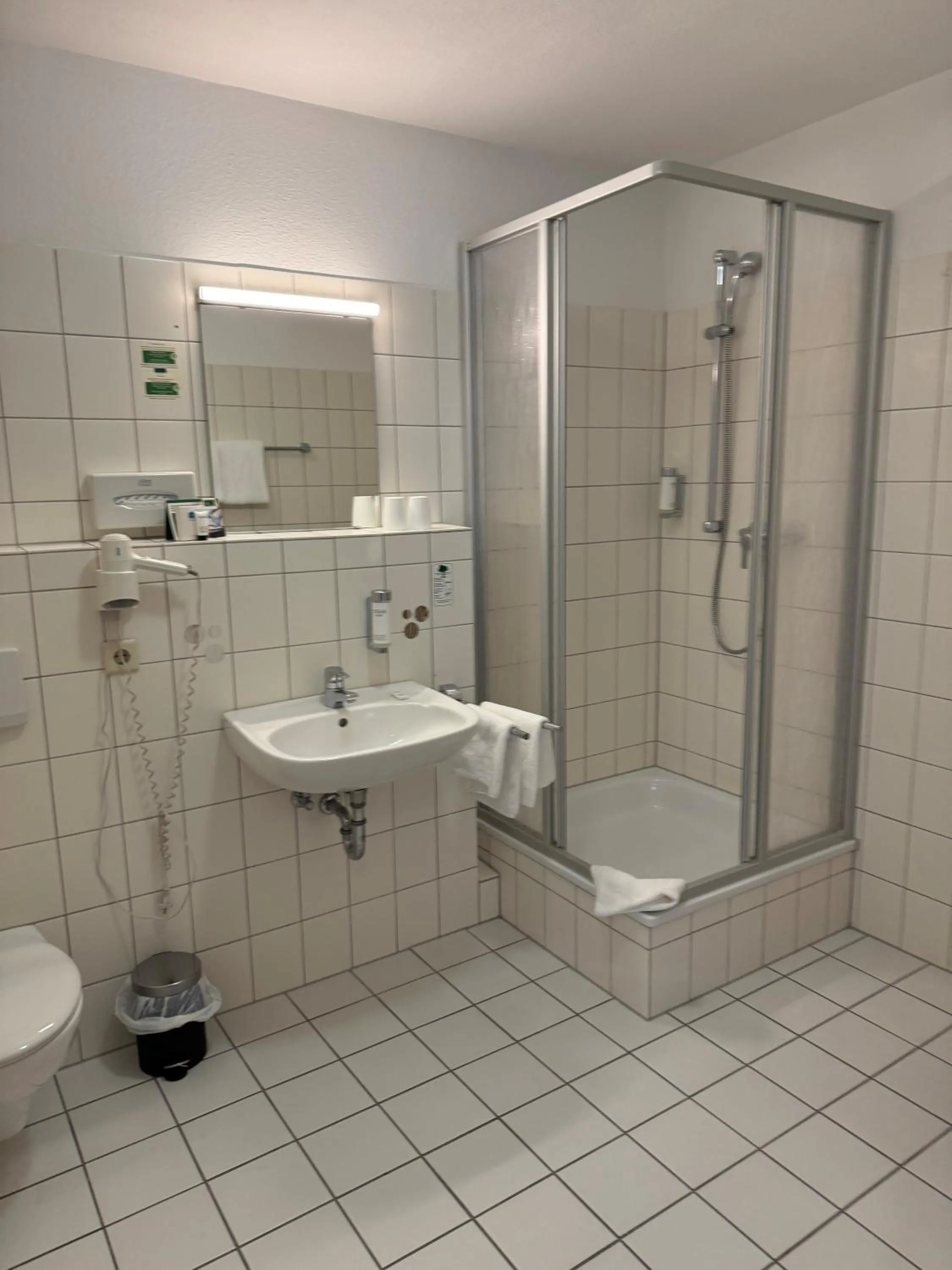 Shower in Hotel Dampfmühle