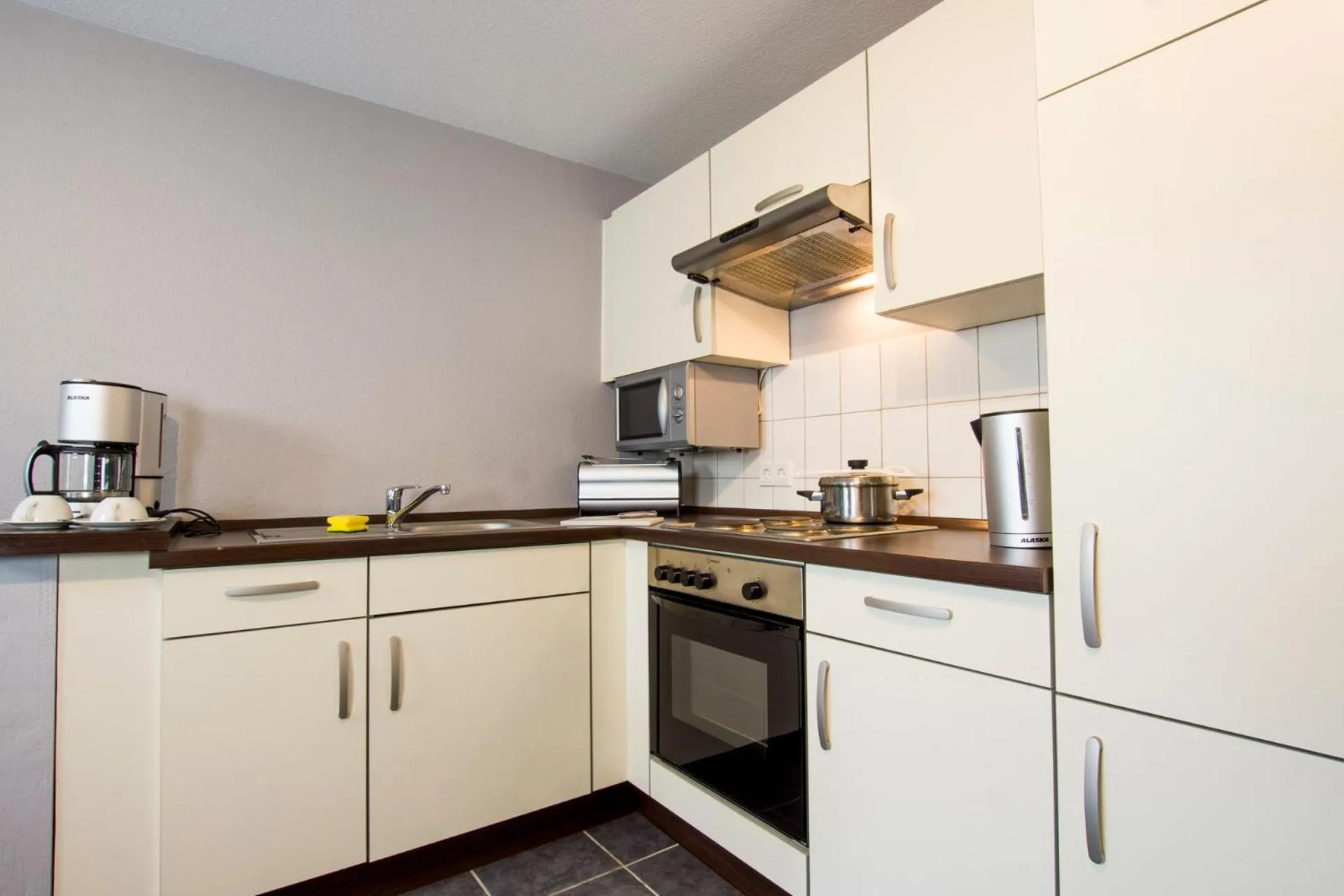 Kitchen or kitchenette in Hotel Dampfmühle