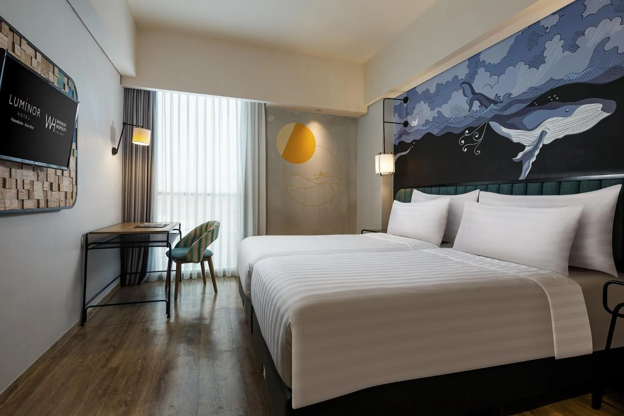 Bed in Luminor Hotel Purwokerto By WH