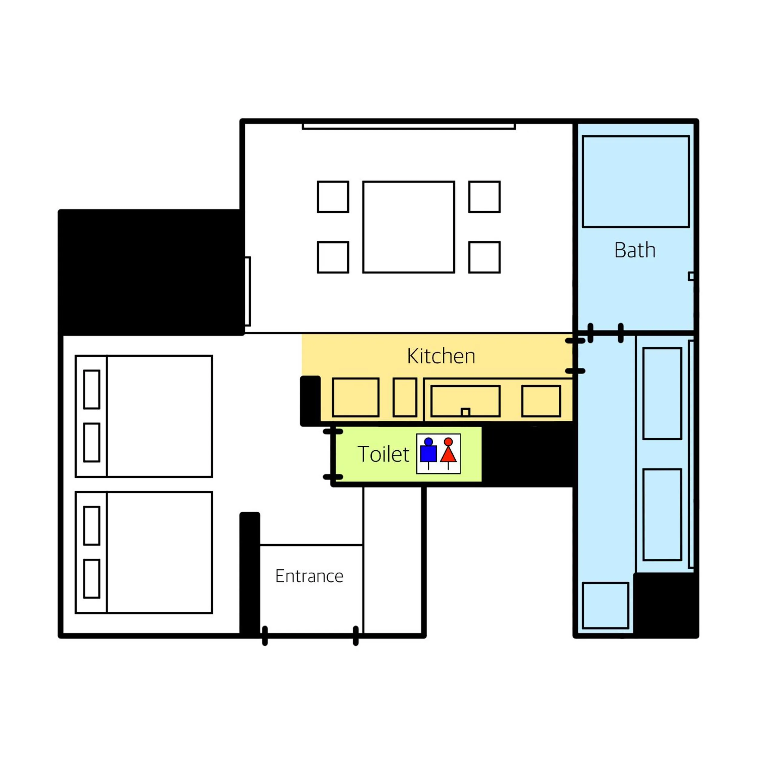 Floor plan in GRAND BASE Haruyoshi