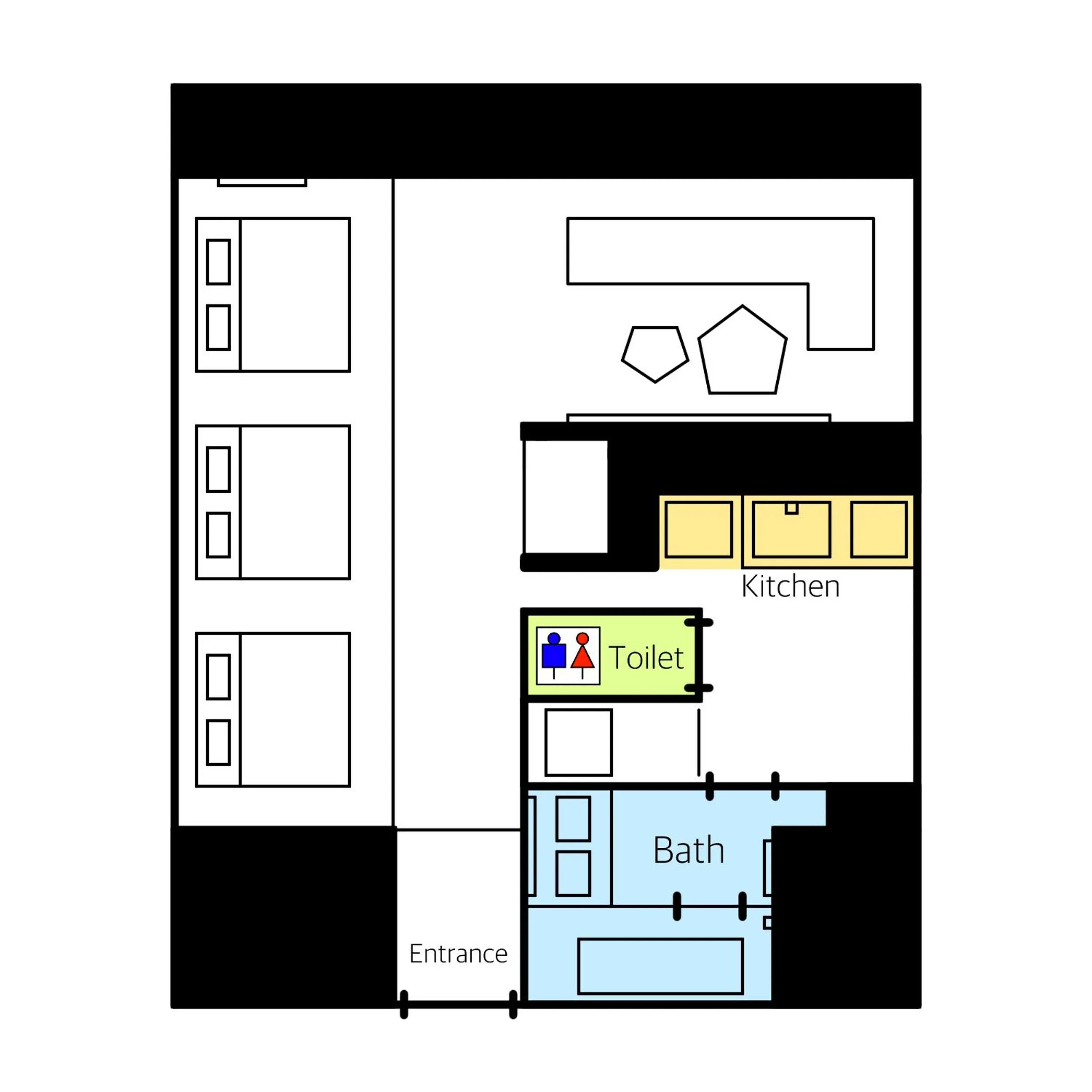 Floor plan in GRAND BASE Haruyoshi